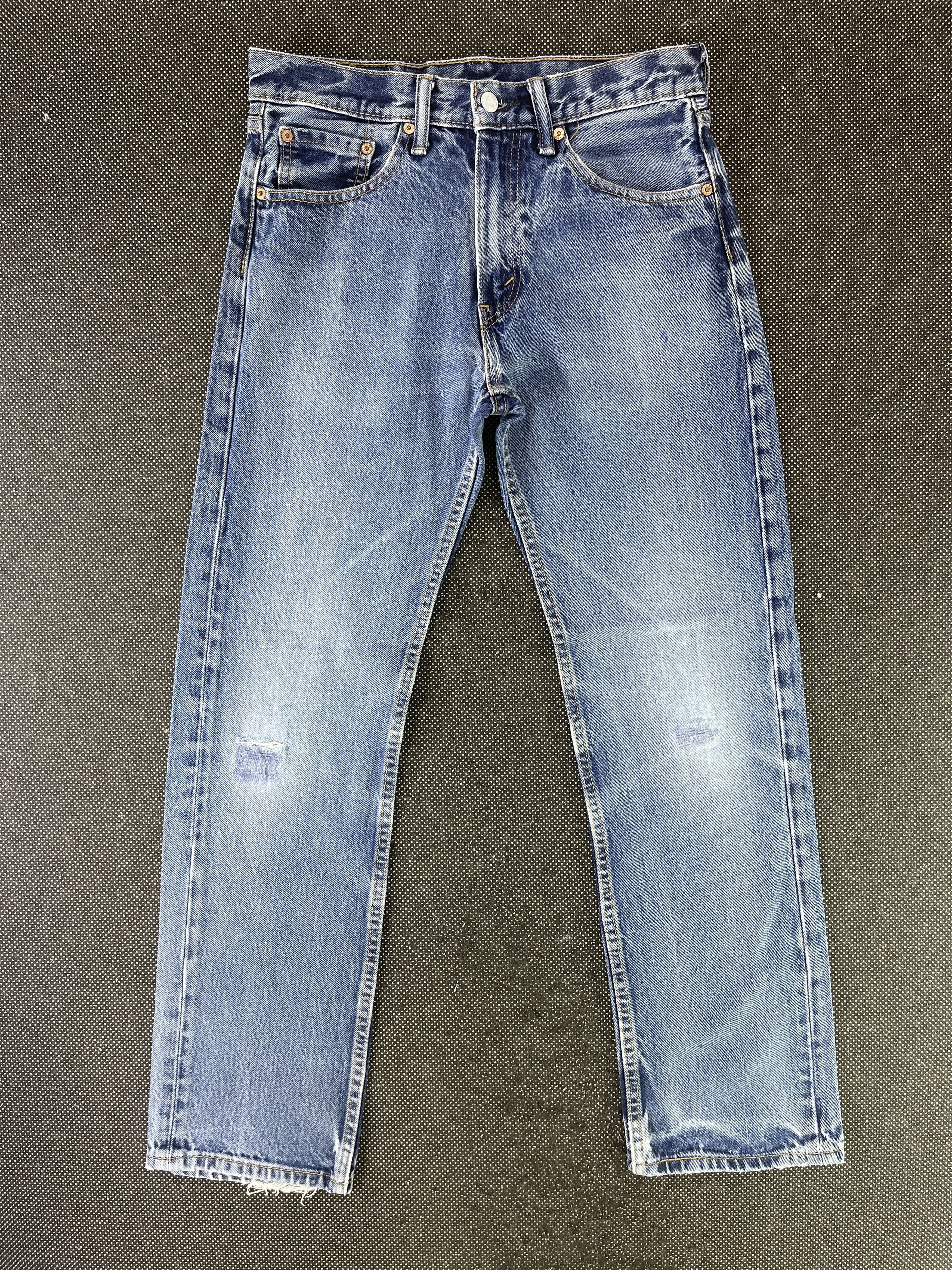 Levi's Vintage Levis 505 Distressed Knee Jeans - J346 Size US 31 - 1 Thumbnail