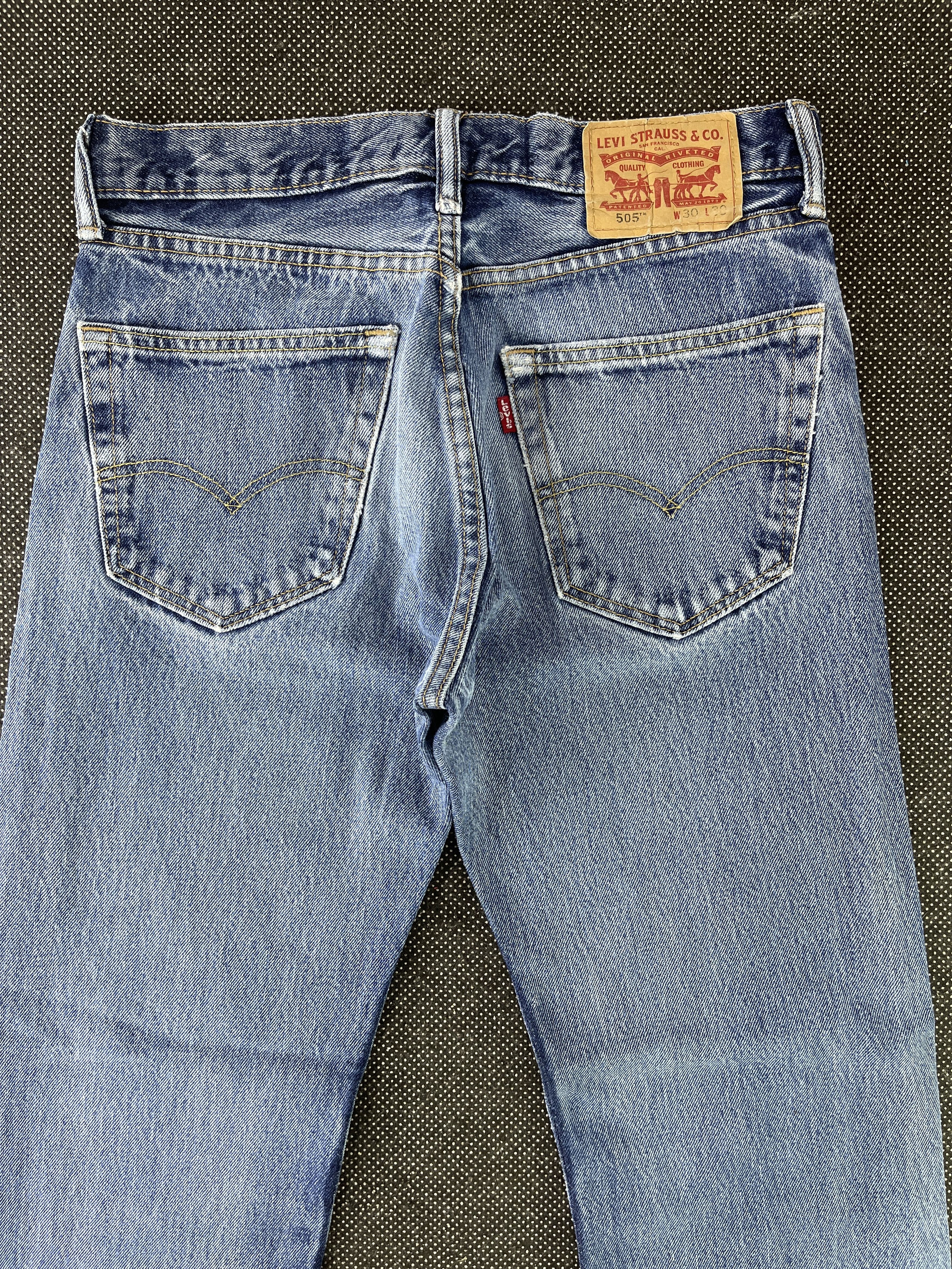 Levi's Vintage Levis 505 Distressed Knee Jeans - J346 Size US 31 - 4 Thumbnail