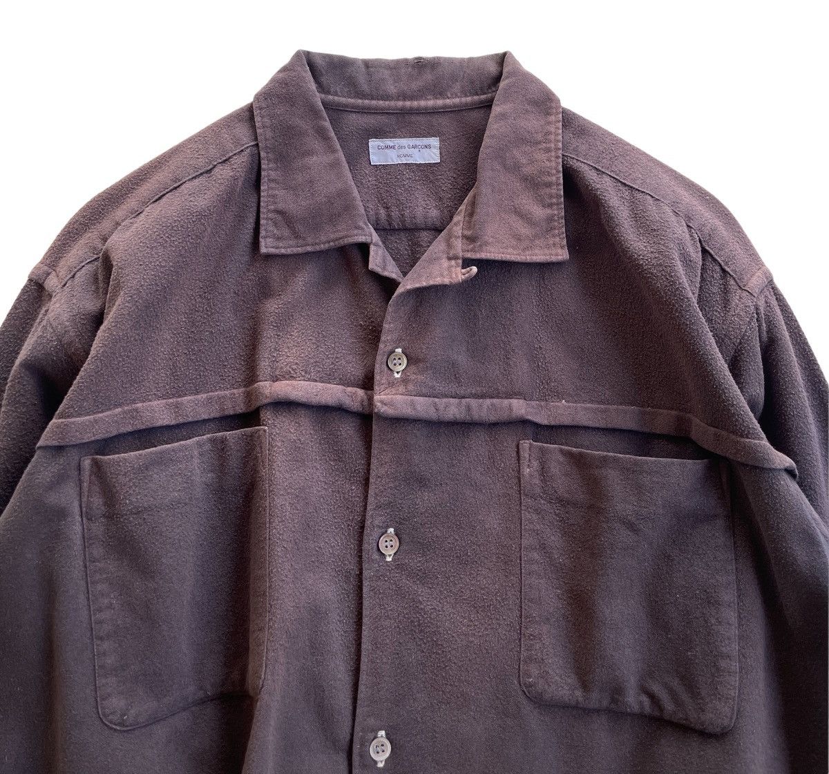 Comme des Garcons Homme Vintage CDG 1997 ED.AMANO Sunfaded Shirt Size US XL / EU 56 / 4 - 5 Thumbnail