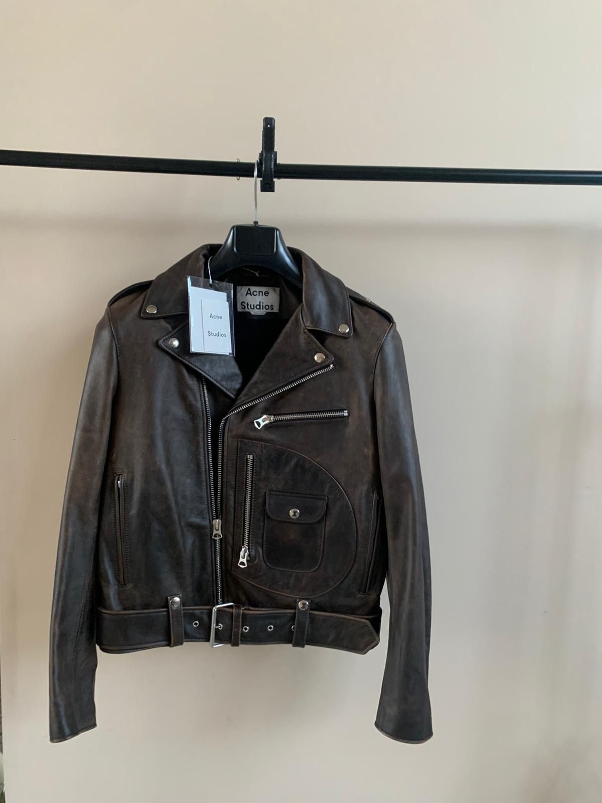 image of Acne Studios Fn-Mn-Leat000025 In Coffee Brown, Men's (Size Small)