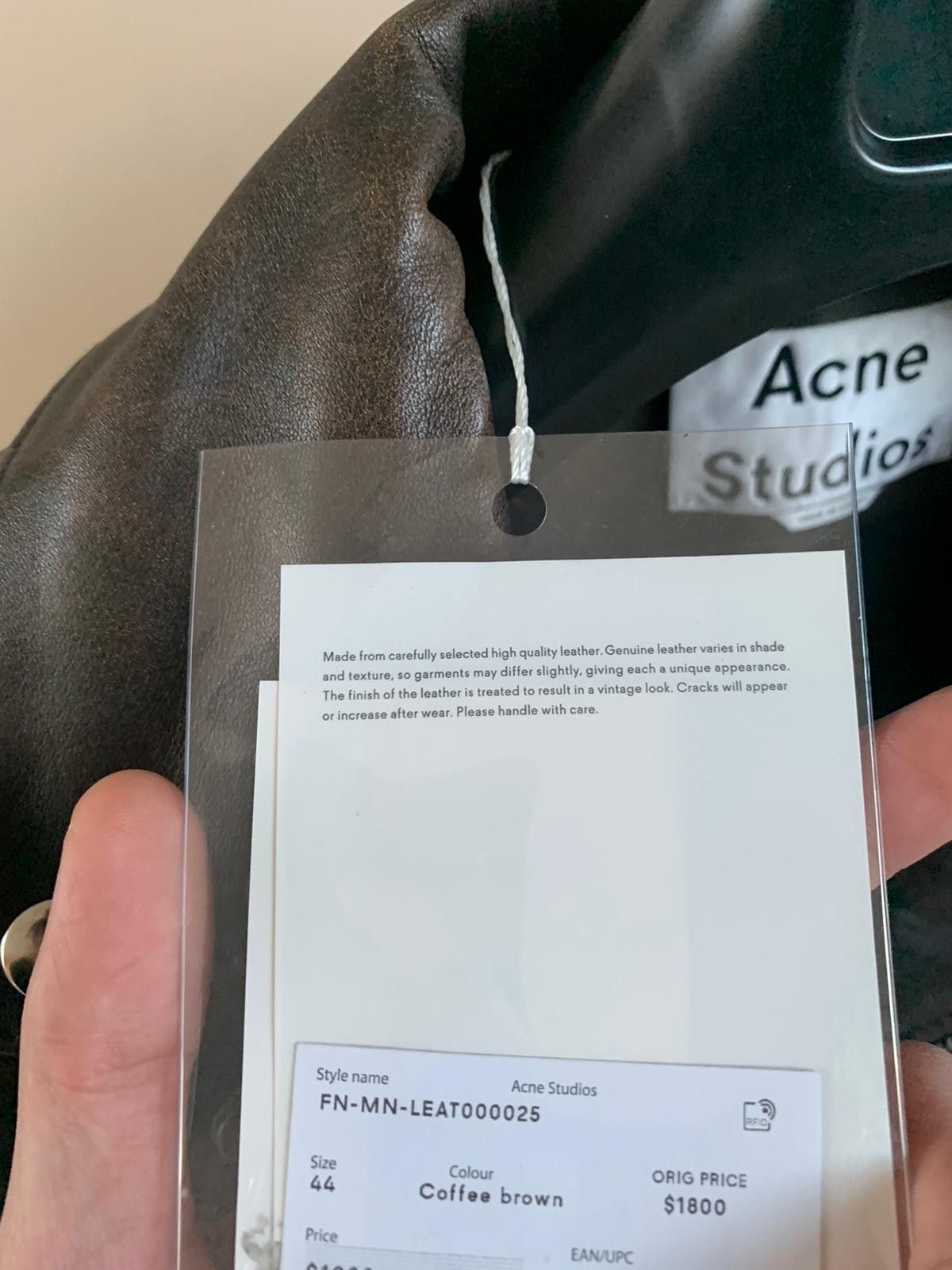 Acne Studios FN-MN-LEAT000025 in Coffee Brown Size US S / EU 44-46 / 1 - 12 Thumbnail