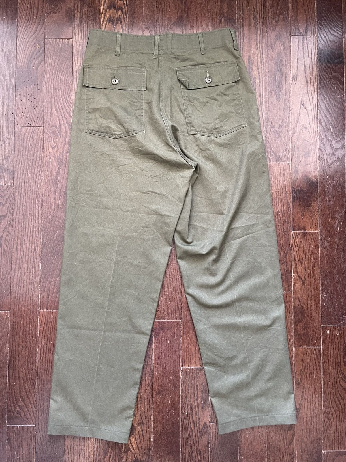 Vintage Vintage 70s OG 107 Fatigue Pants Made in USA Olive Size US 32 / EU 48 - 2 Thumbnail