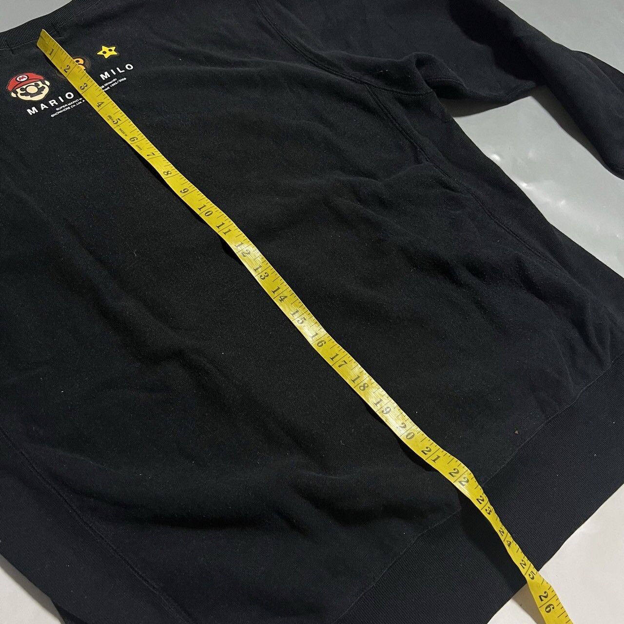 Bape BAPE mario long sleeve sweat black Size US M / EU 48-50 / 2 - 9 Thumbnail