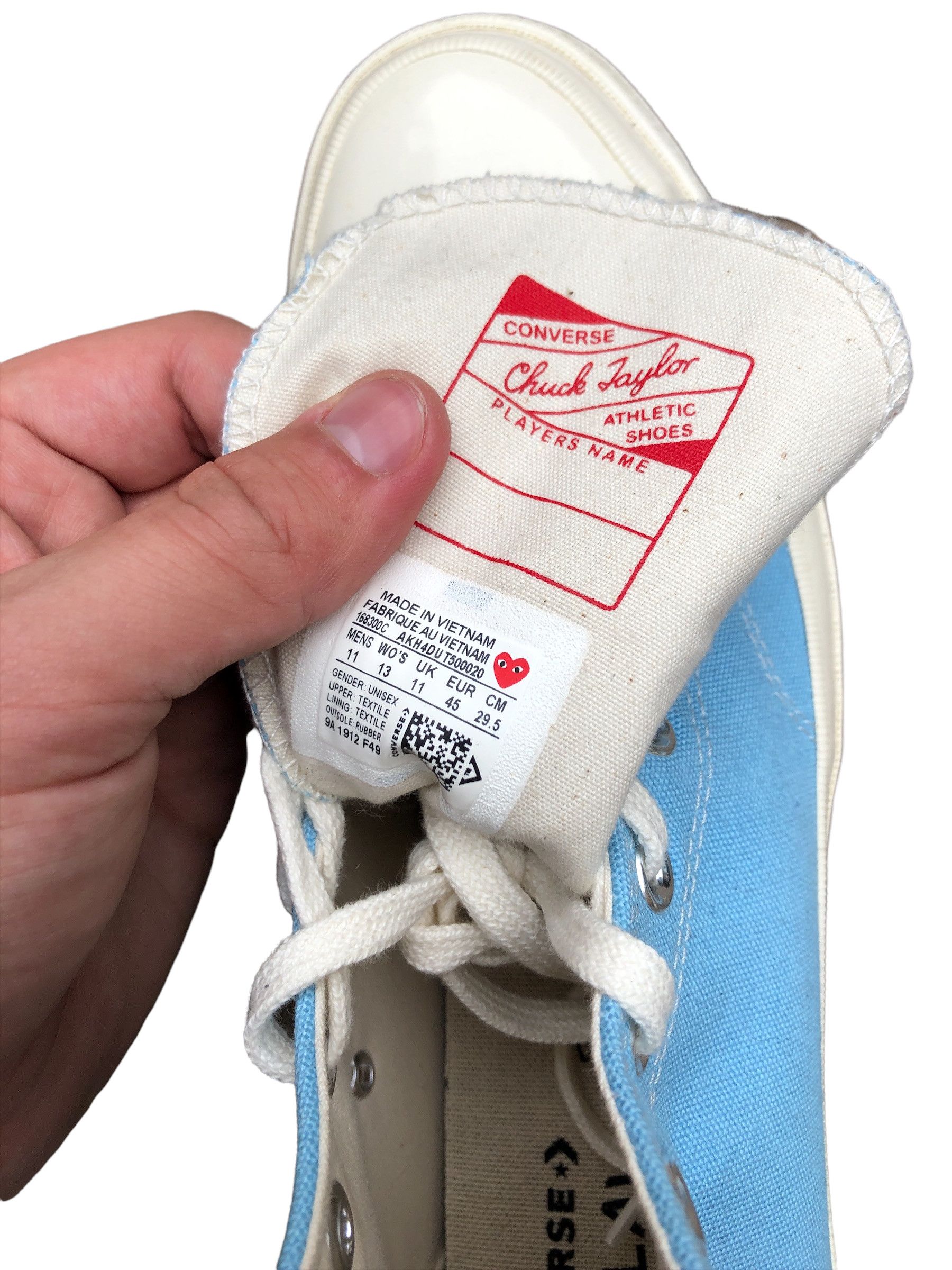 Comme des Garcons × Converse Converse X Comme des Garcons Play Bright Blue Size 11 Size US 11 / EU 44 - 15 Thumbnail