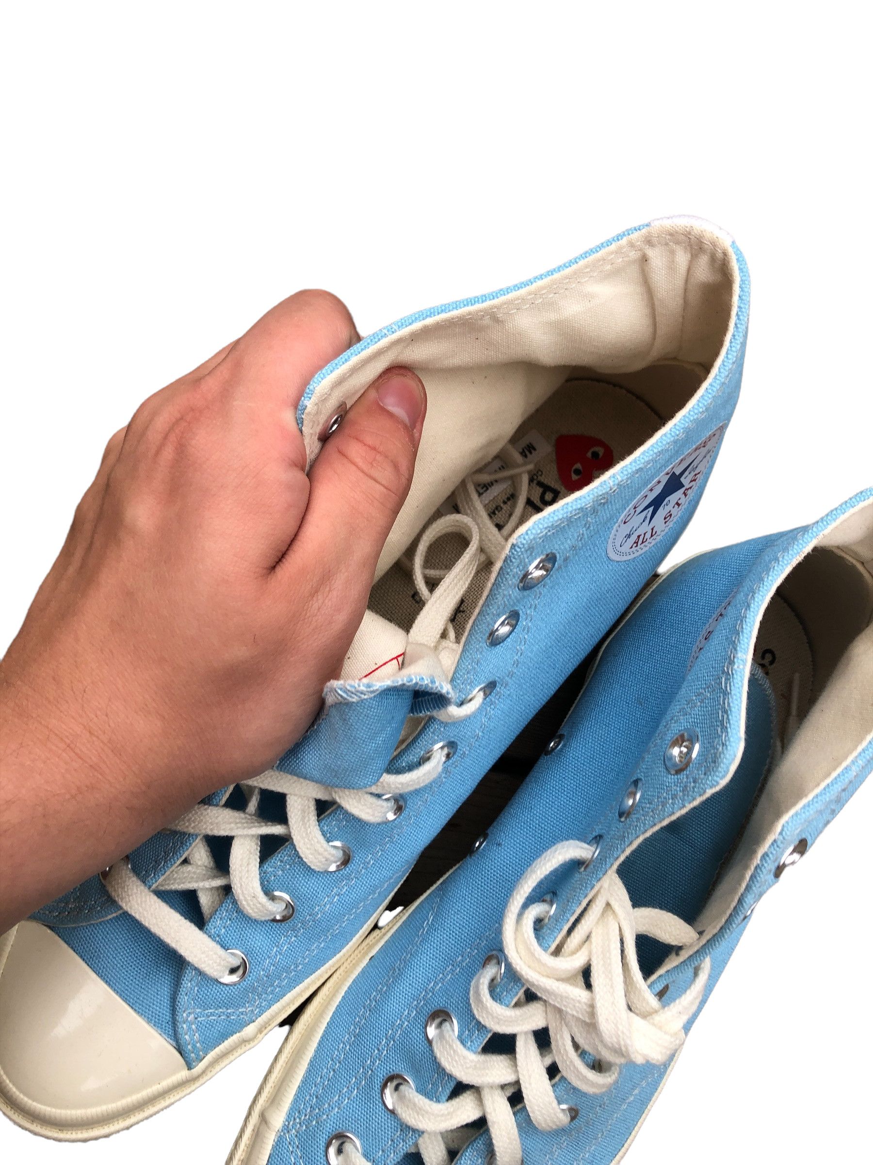 Comme des Garcons × Converse Converse X Comme des Garcons Play Bright Blue Size 11 Size US 11 / EU 44 - 13 Thumbnail