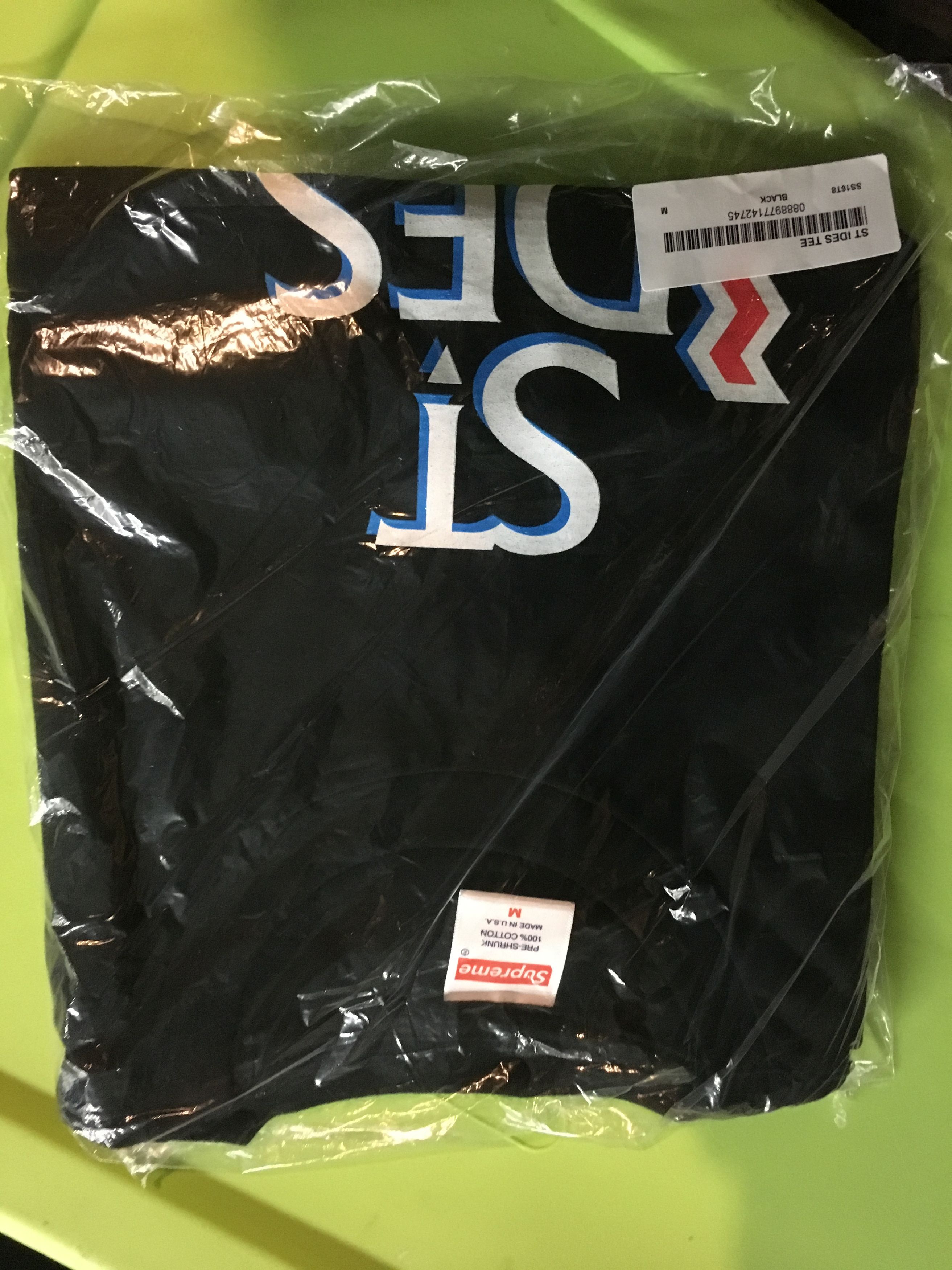 image of Supreme St. Ides Tee Black Medium Ss16, Men's