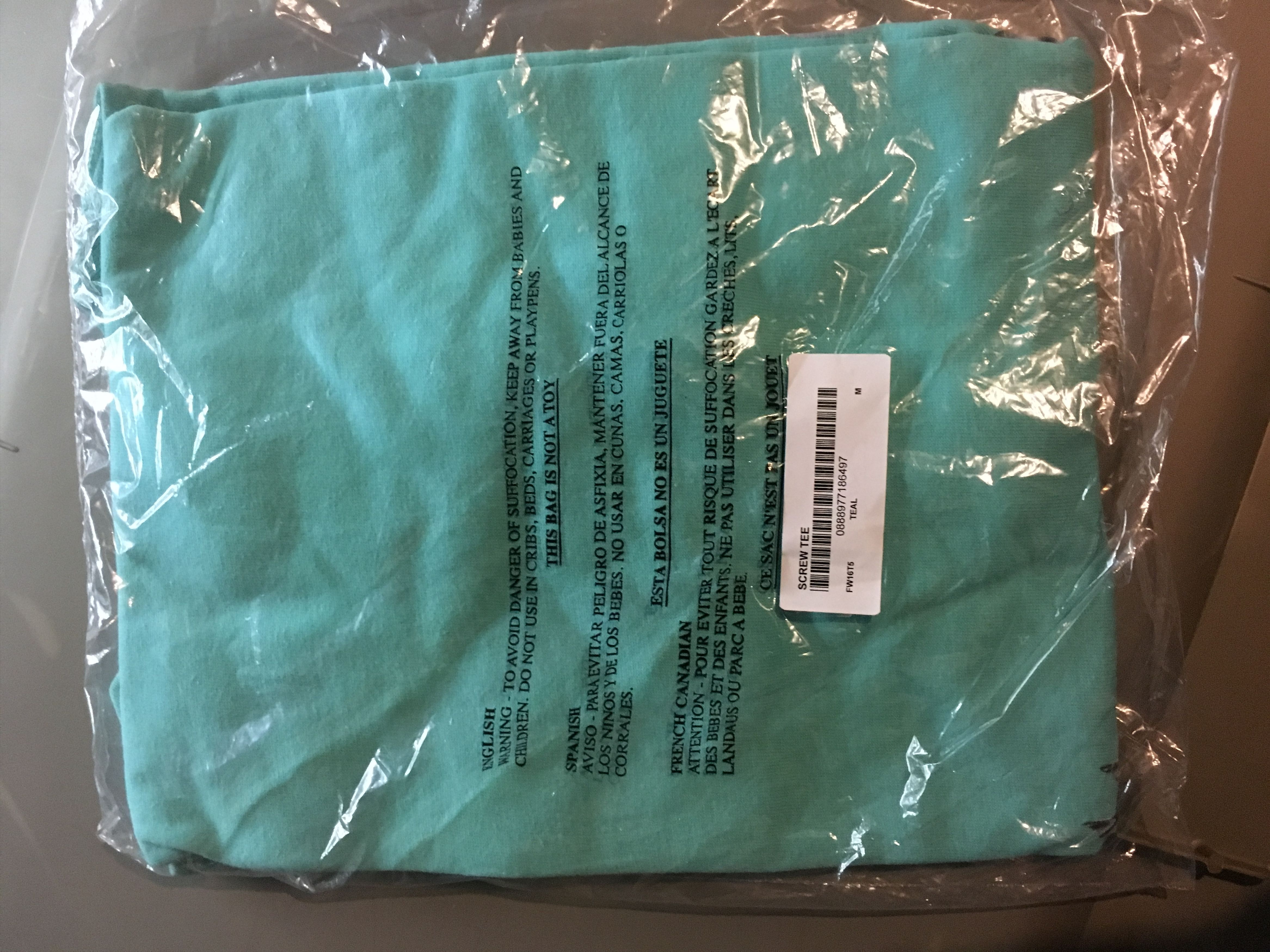 Supreme Supreme Screw Tee Teal Medium FW16 Size US M / EU 48-50 / 2 - 3 Thumbnail