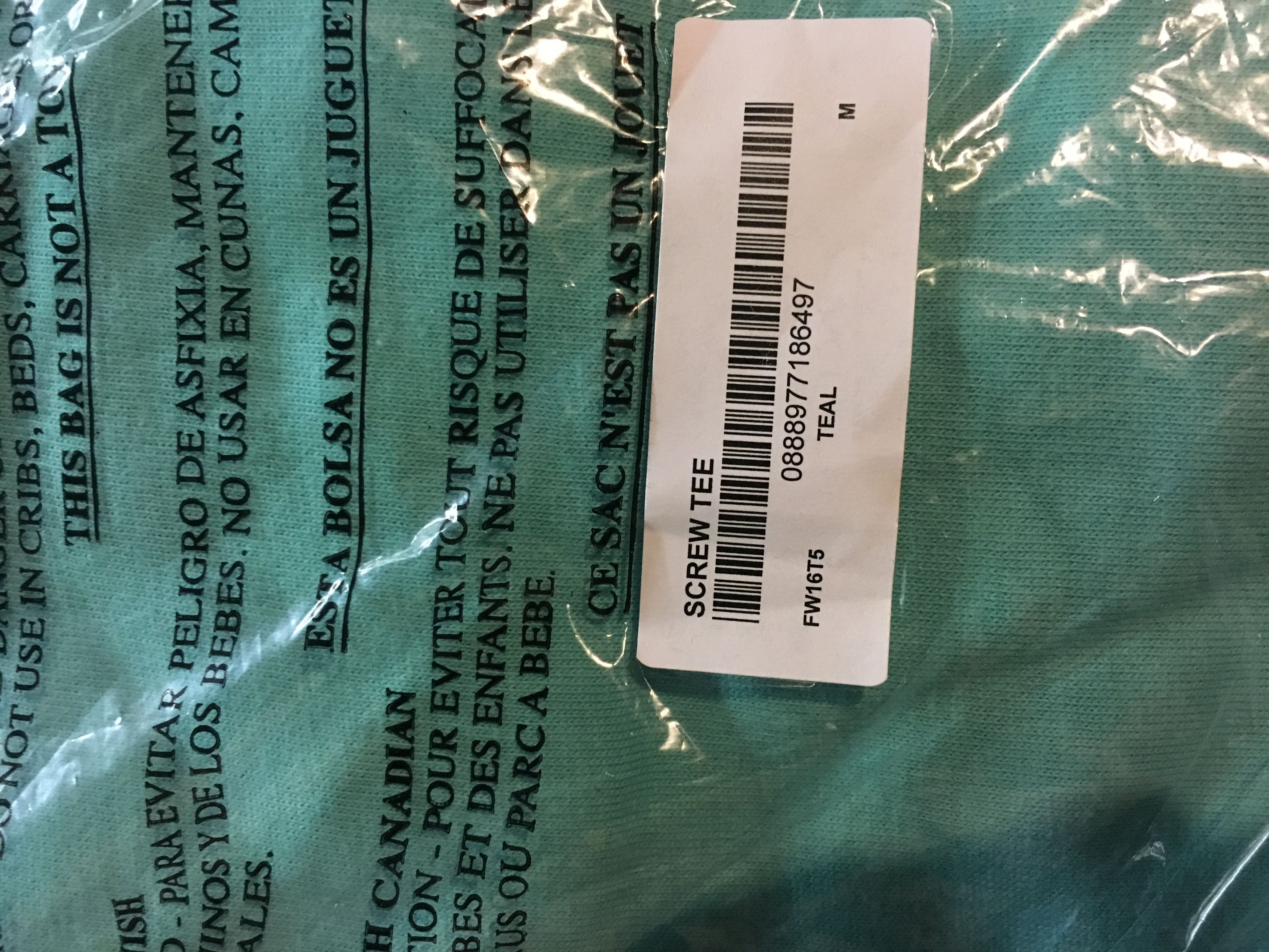 Supreme Supreme Screw Tee Teal Medium FW16 Size US M / EU 48-50 / 2 - 2 Thumbnail