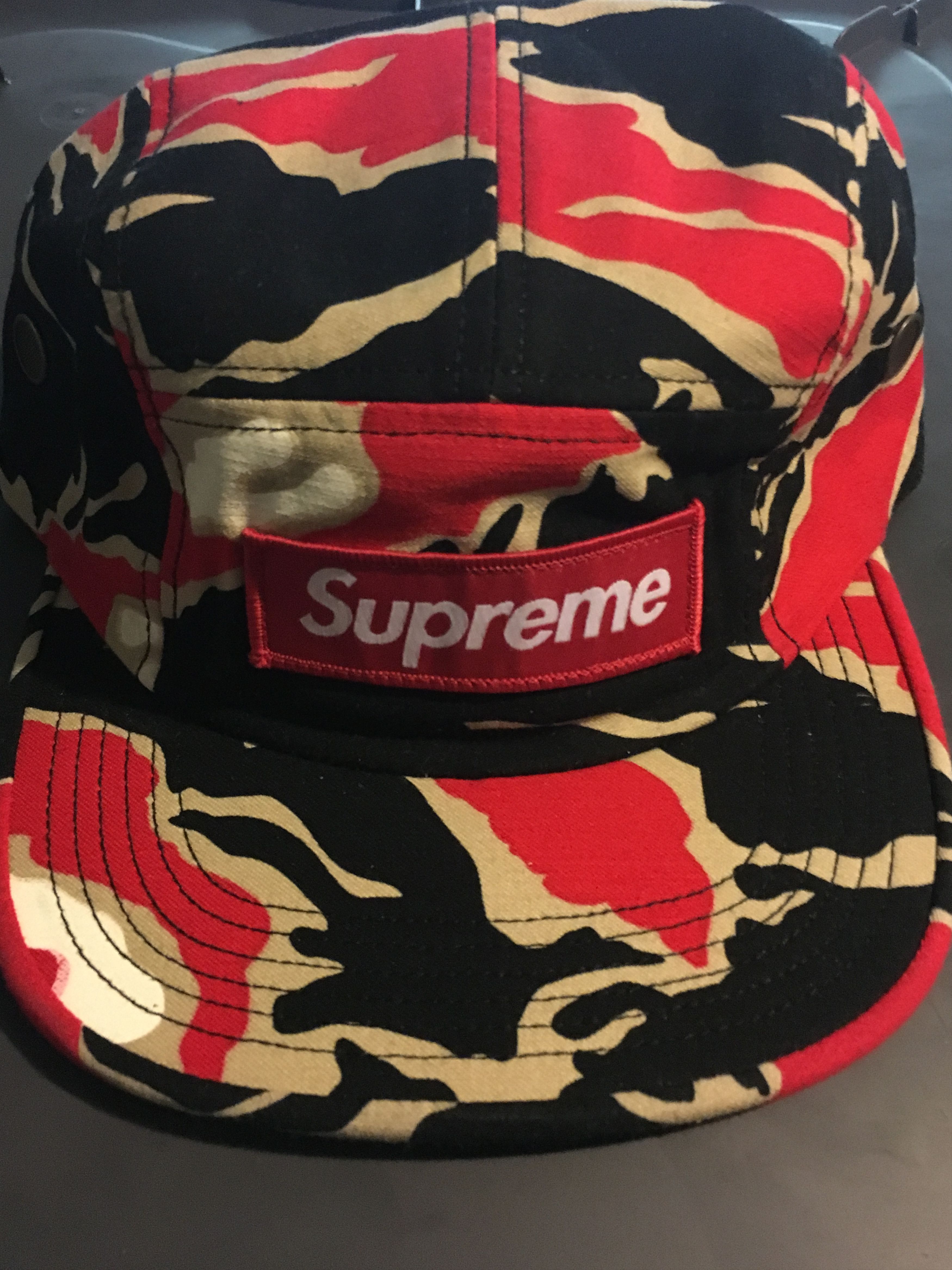 Supreme Tiger Camo Camp Cap | Grailed