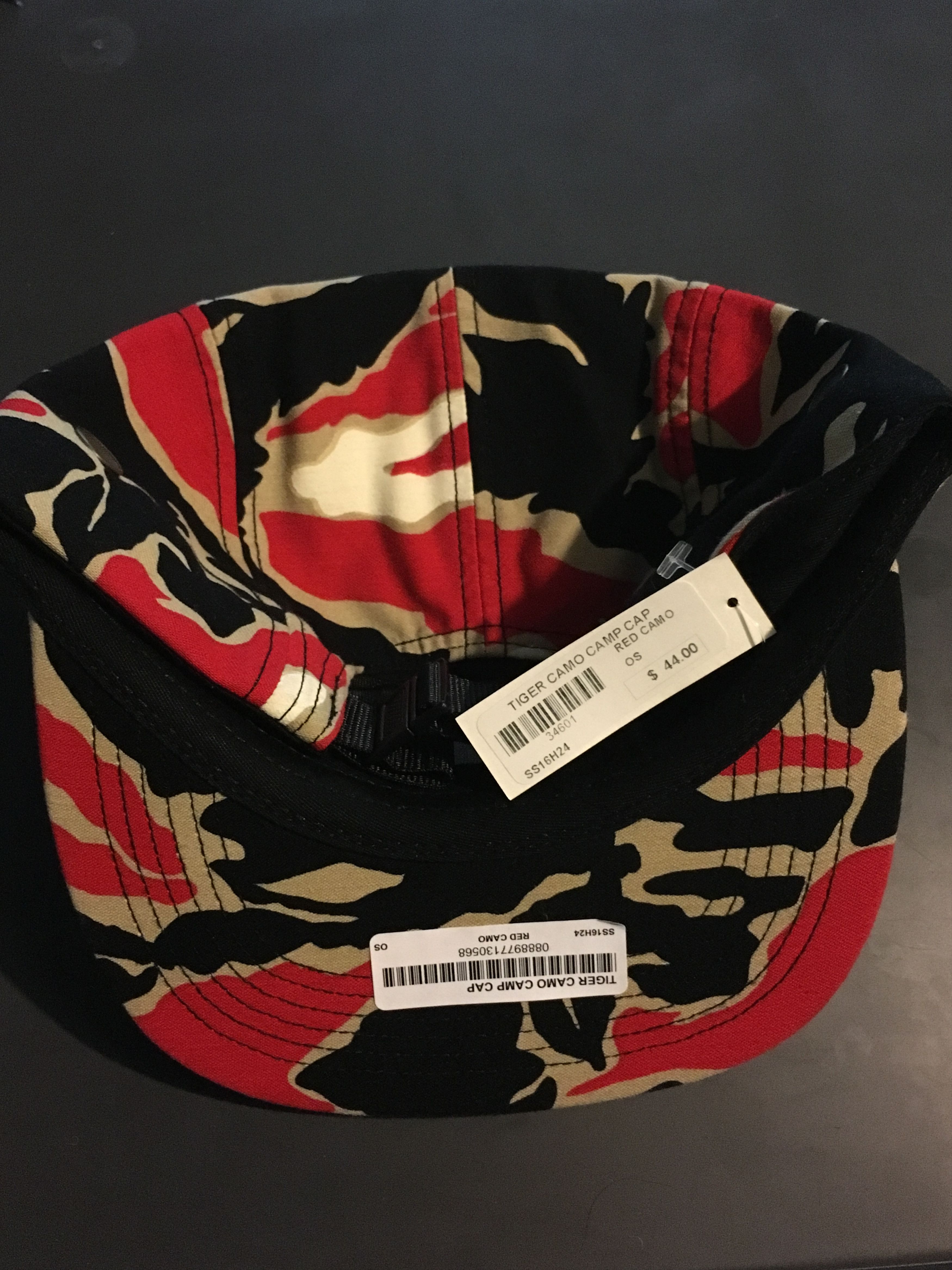 Supreme Supreme Tiger Camo Camp Cap Red SS16 Size ONE SIZE - 2 Thumbnail