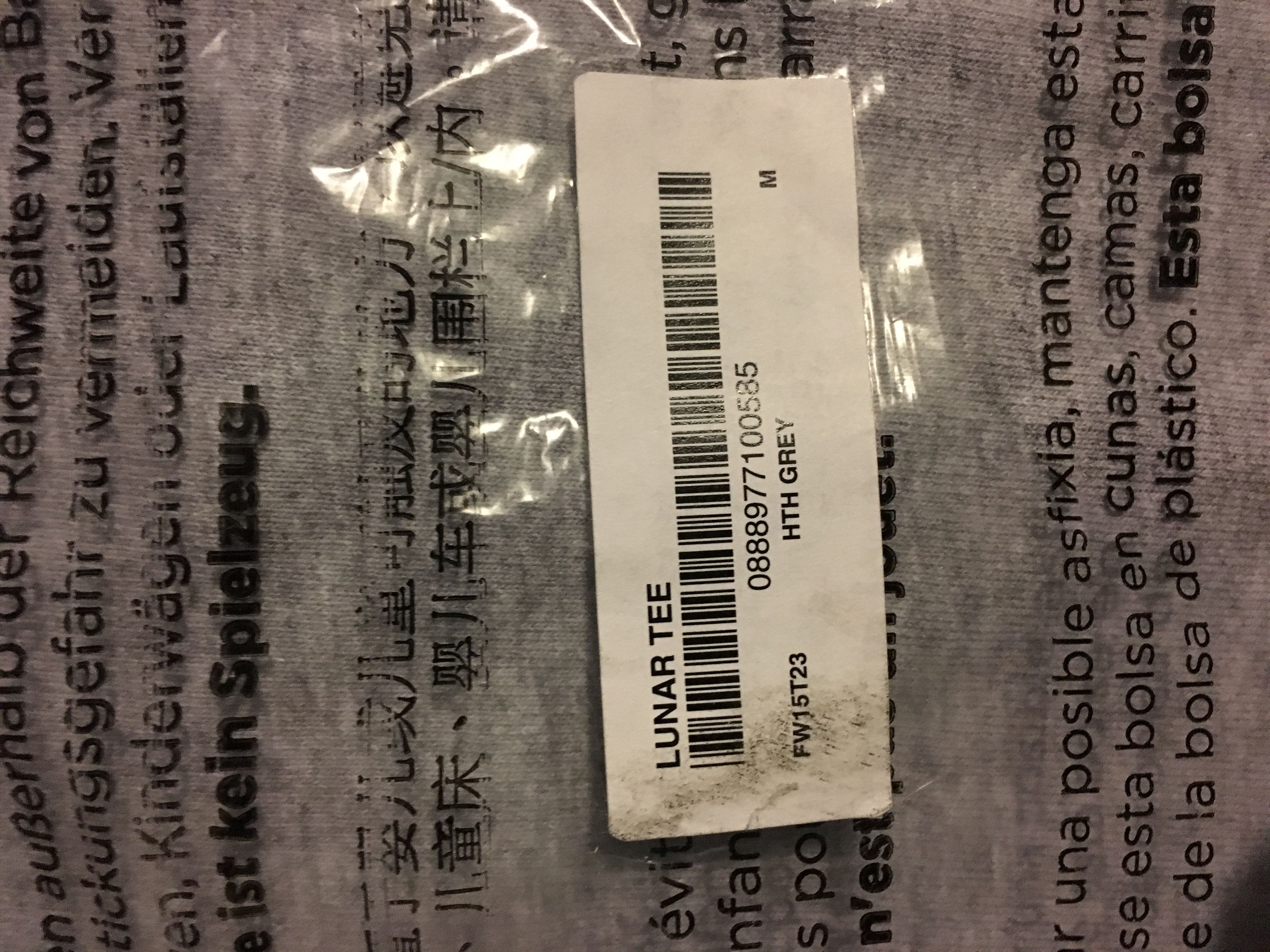 Supreme Supreme Lunar Tee Grey Medium FW15 Size US M / EU 48-50 / 2 - 3 Thumbnail
