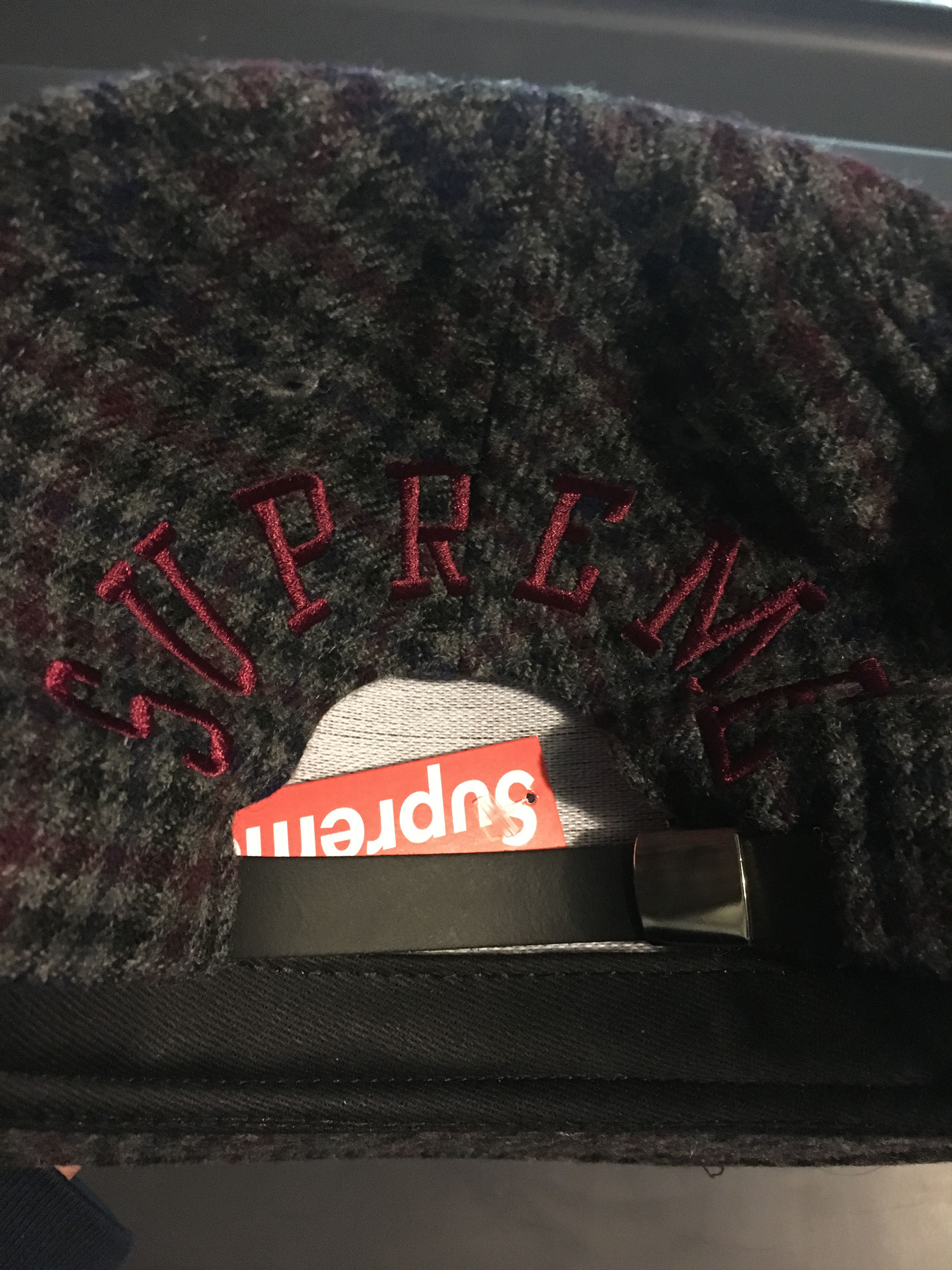 Supreme Supreme Tweed Back Arc 5 Panel Black FW14 Size ONE SIZE - 2 Thumbnail