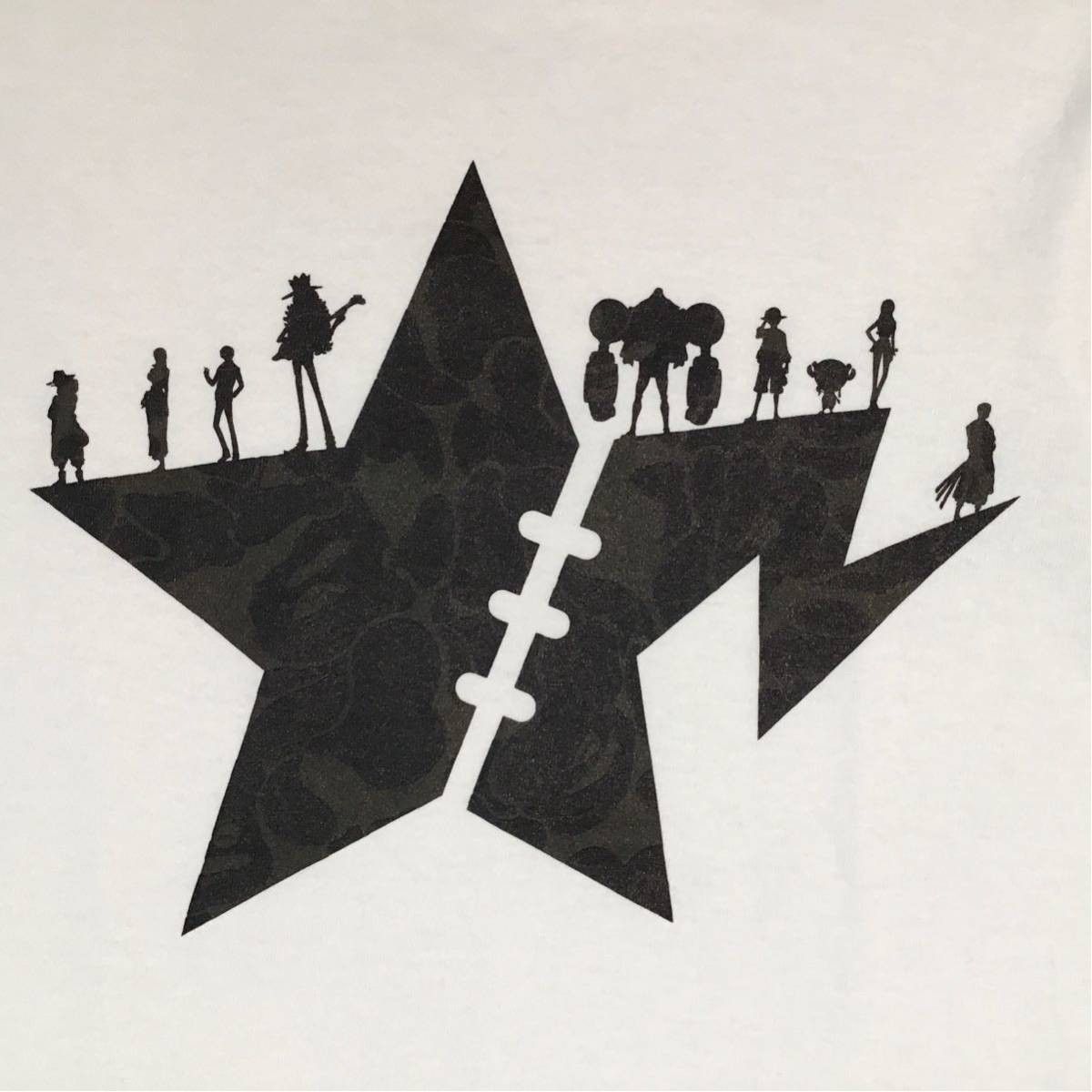 Bape BAPE × onepiece BAPE STA Silhouette T-shirt STAR Size US S / EU 44-46 / 1 - 2 Thumbnail