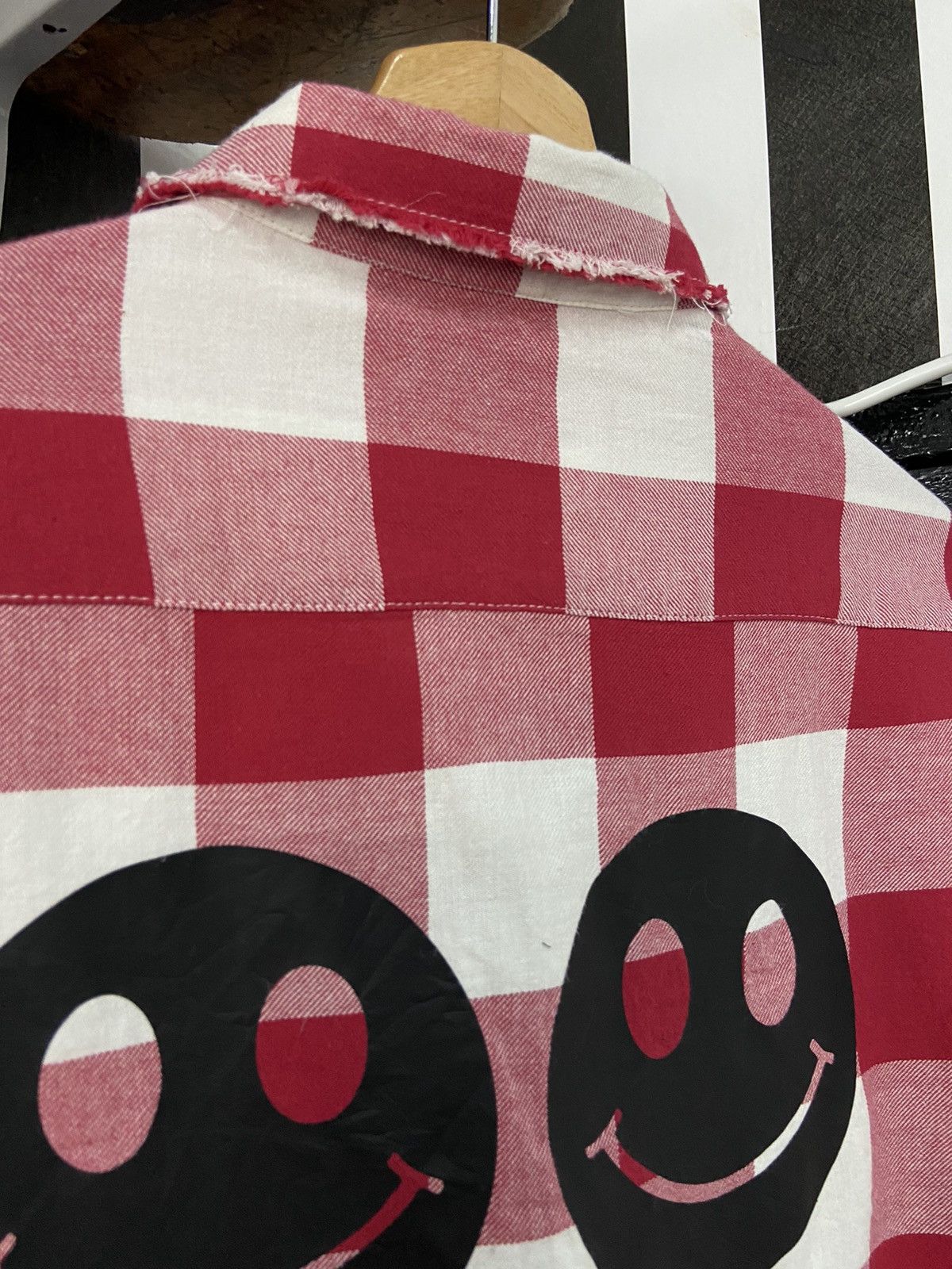 Japanese Brand Sold Out FRVR Smiley Face CPFM Reverse Stitch Flannel Shirt Size US M / EU 48-50 / 2 - 15 Thumbnail