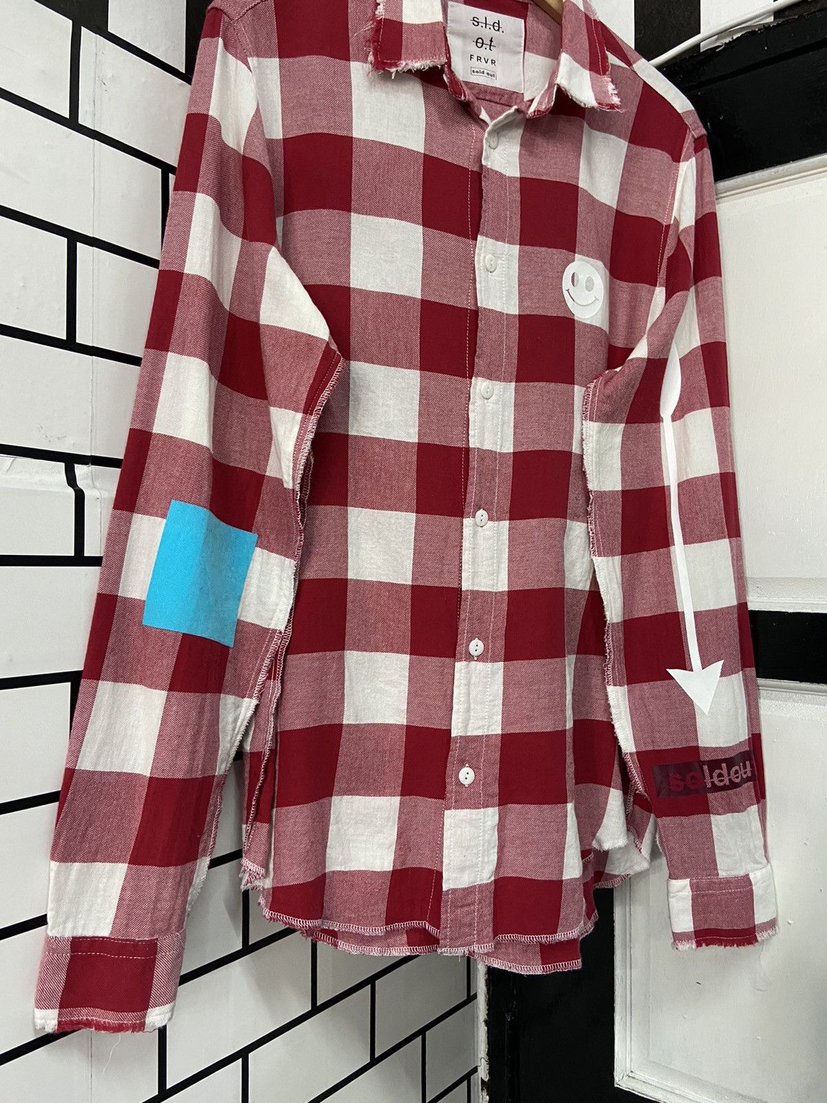 Japanese Brand Sold Out FRVR Smiley Face CPFM Reverse Stitch Flannel Shirt Size US M / EU 48-50 / 2 - 10 Thumbnail