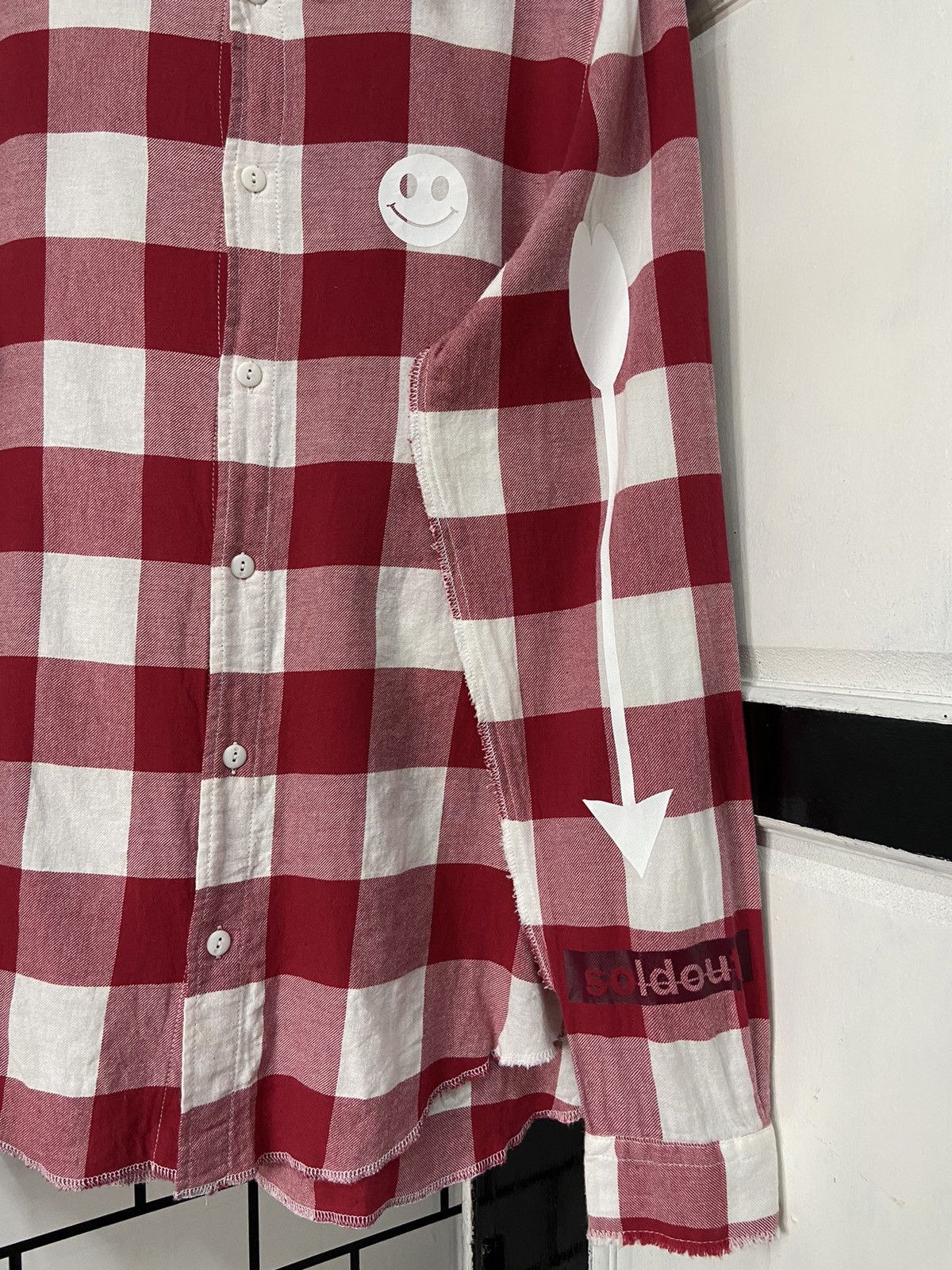 Japanese Brand Sold Out FRVR Smiley Face CPFM Reverse Stitch Flannel Shirt Size US M / EU 48-50 / 2 - 12 Thumbnail