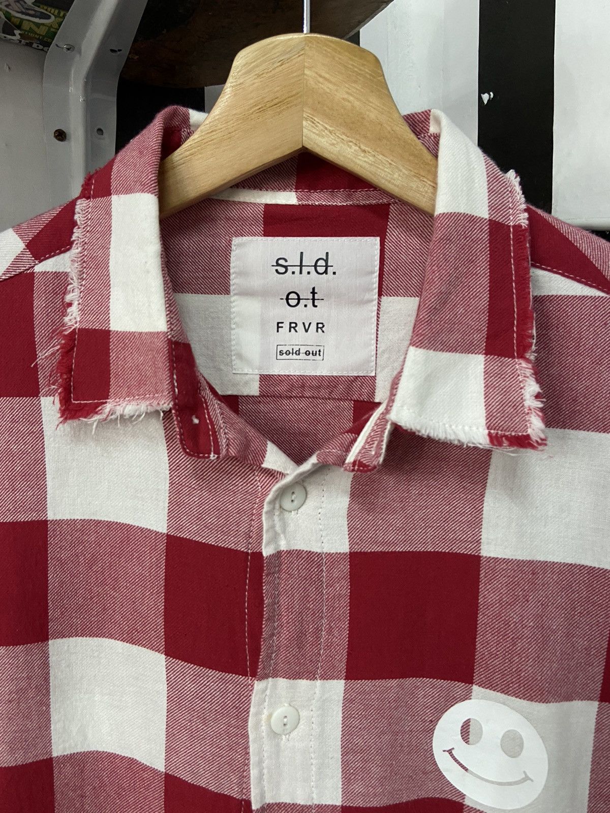 Japanese Brand Sold Out FRVR Smiley Face CPFM Reverse Stitch Flannel Shirt Size US M / EU 48-50 / 2 - 7 Thumbnail