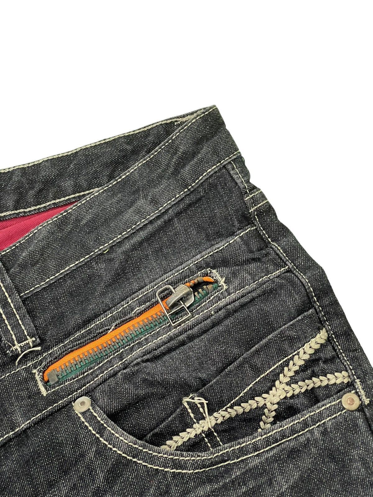 Japanese Brand Flare Jeans Daily Topics Distress Low Rise Boot Cut 5🟦7 Size US 34 / EU 50 - 21 Thumbnail