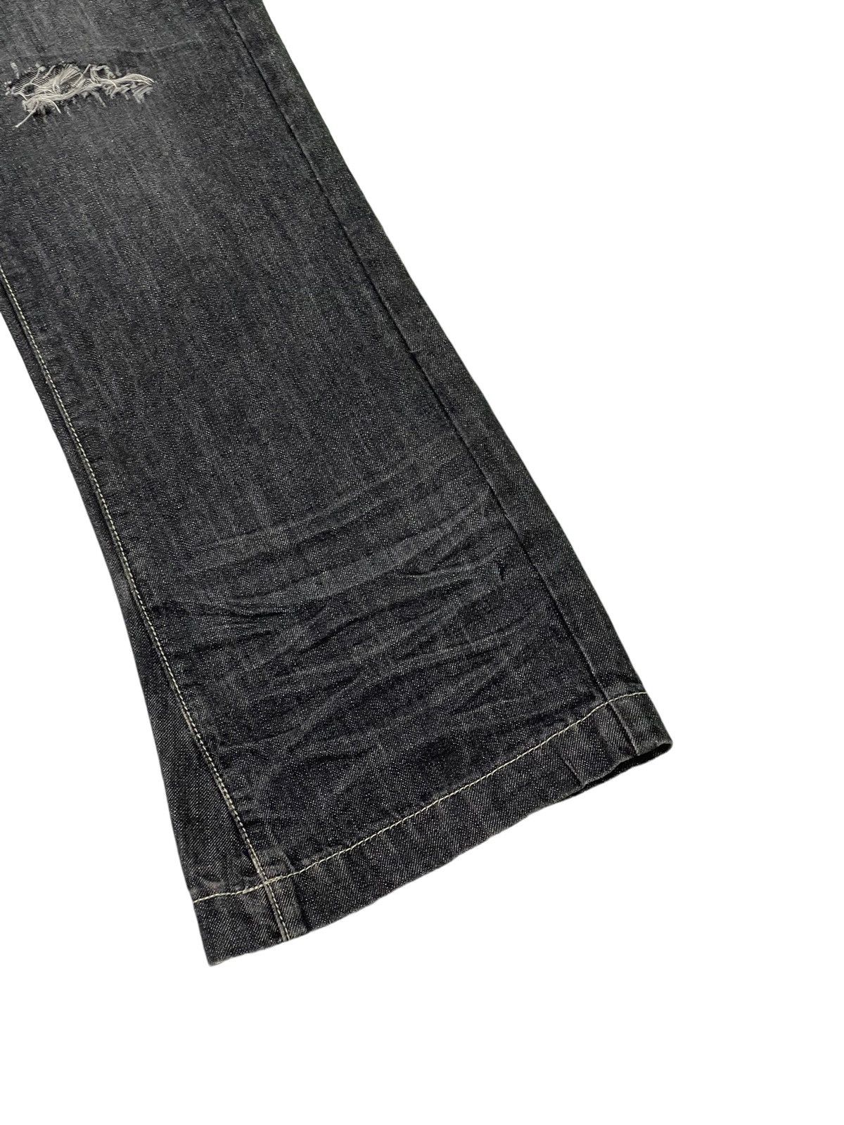 Japanese Brand Flare Jeans Daily Topics Distress Low Rise Boot Cut 5🟦7 Size US 34 / EU 50 - 15 Thumbnail
