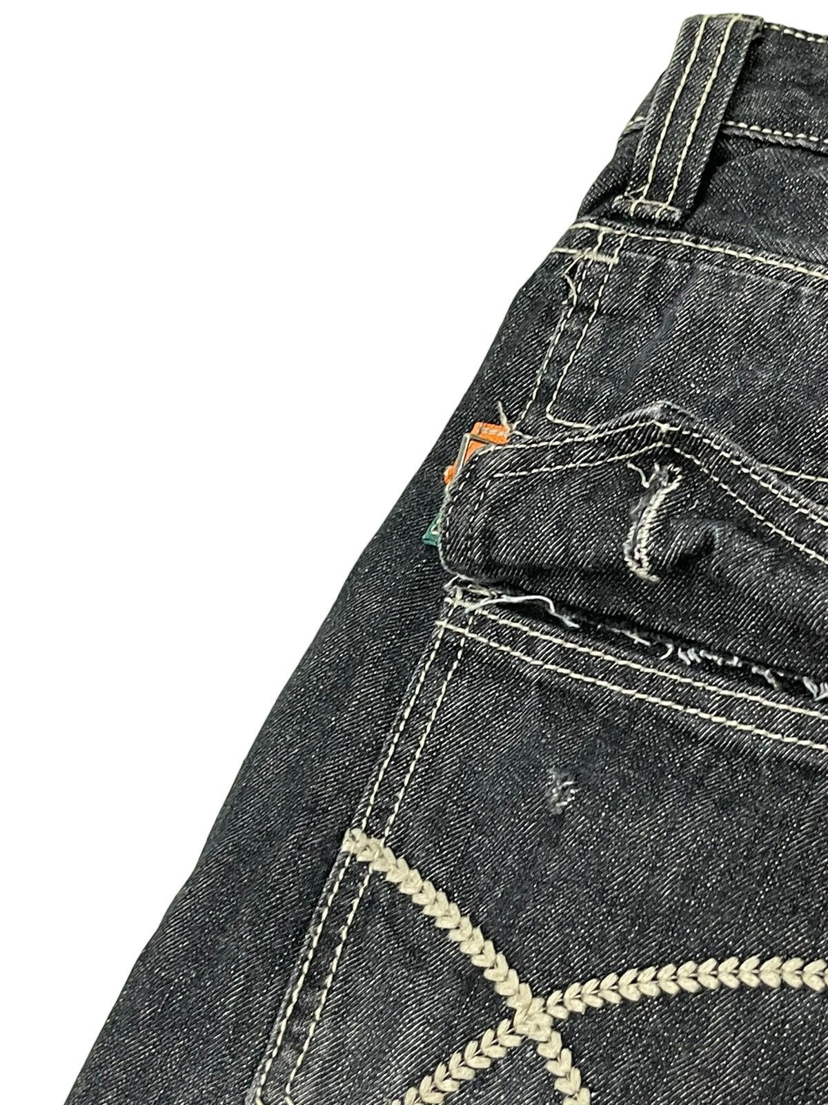 Japanese Brand Flare Jeans Daily Topics Distress Low Rise Boot Cut 5🟦7 Size US 34 / EU 50 - 10 Thumbnail