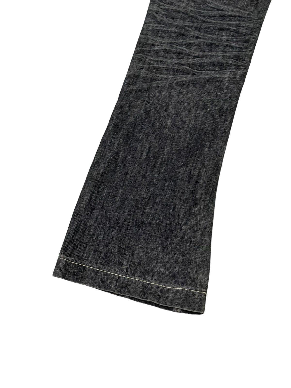Japanese Brand Flare Jeans Daily Topics Distress Low Rise Boot Cut 5🟦7 Size US 34 / EU 50 - 5 Thumbnail
