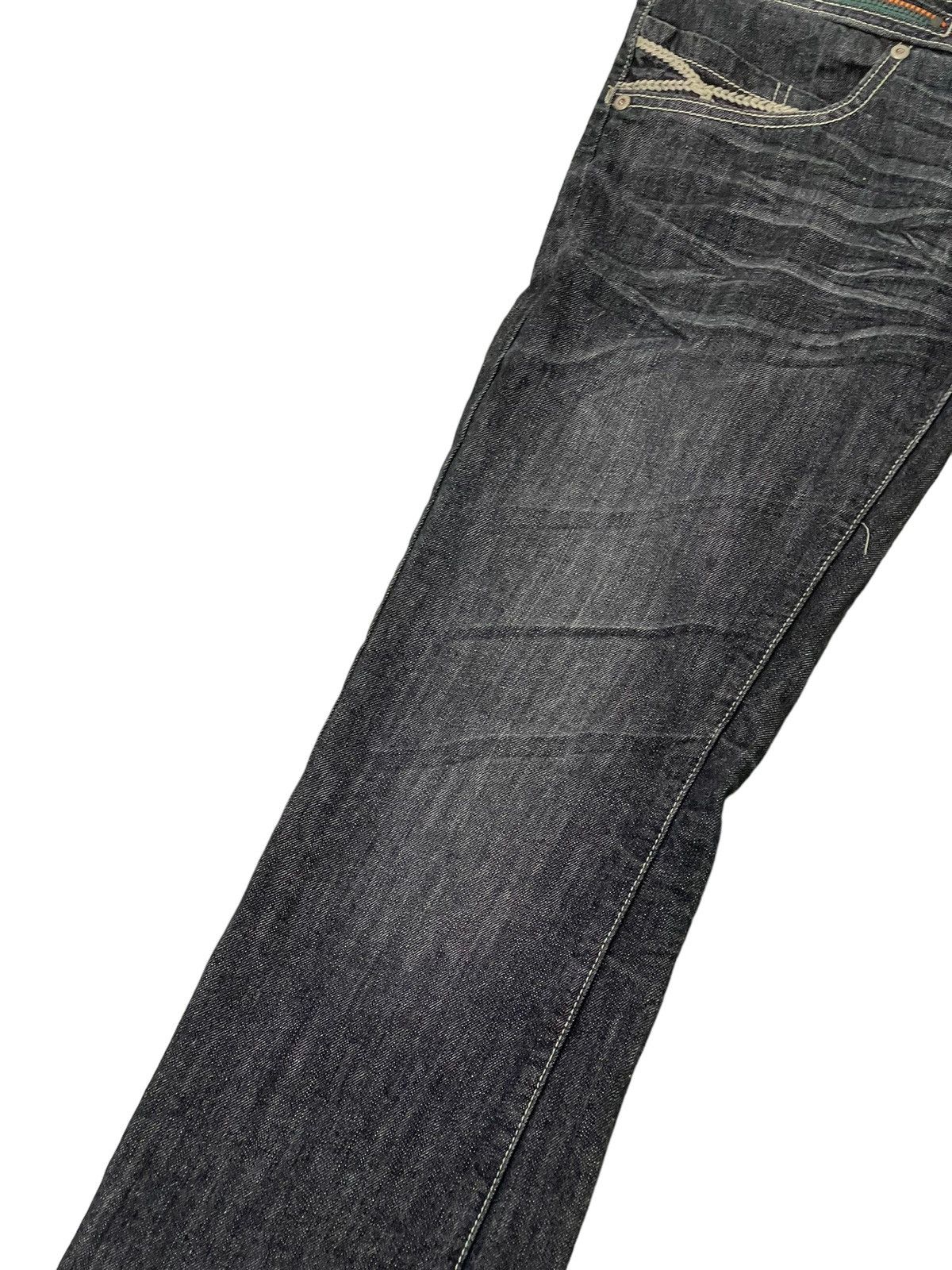Japanese Brand Flare Jeans Daily Topics Distress Low Rise Boot Cut 5🟦7 Size US 34 / EU 50 - 17 Thumbnail