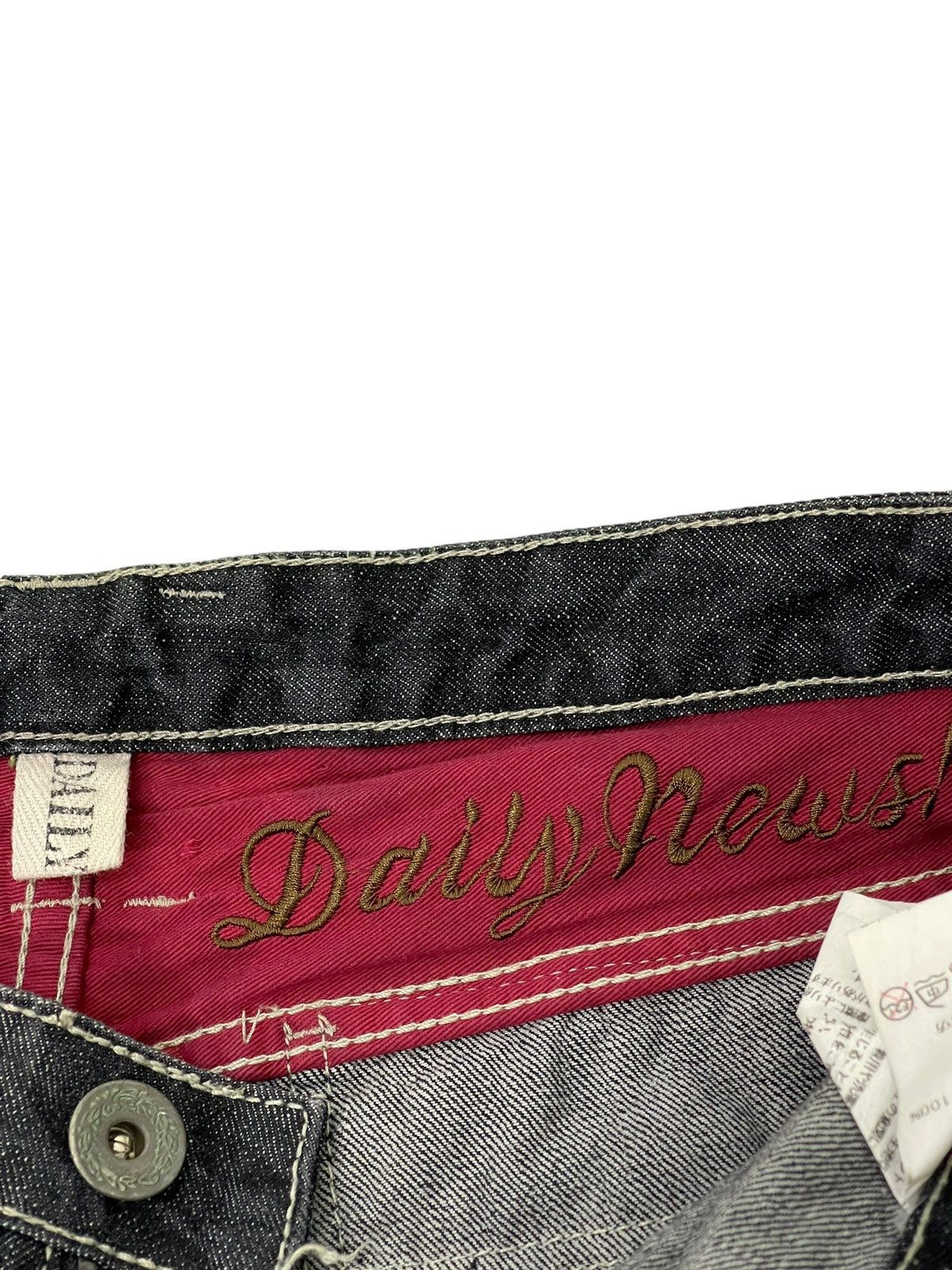 Japanese Brand Flare Jeans Daily Topics Distress Low Rise Boot Cut 5🟦7 Size US 34 / EU 50 - 23 Thumbnail