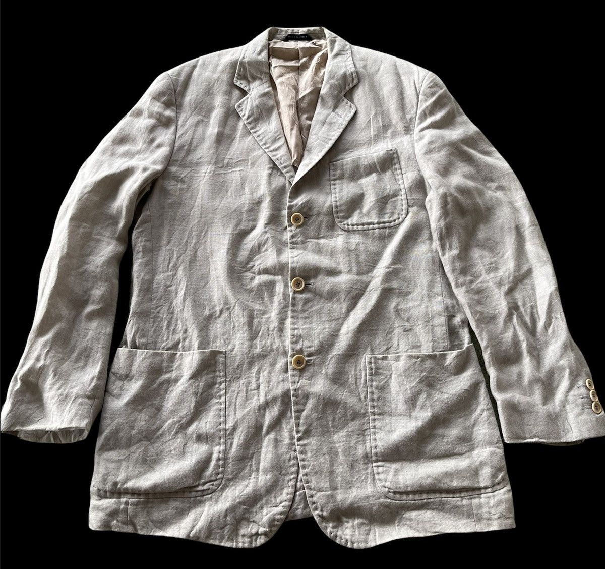 image of Gianfranco Ferre Studio Jacket Italy in Cream, Men's (Size Small)