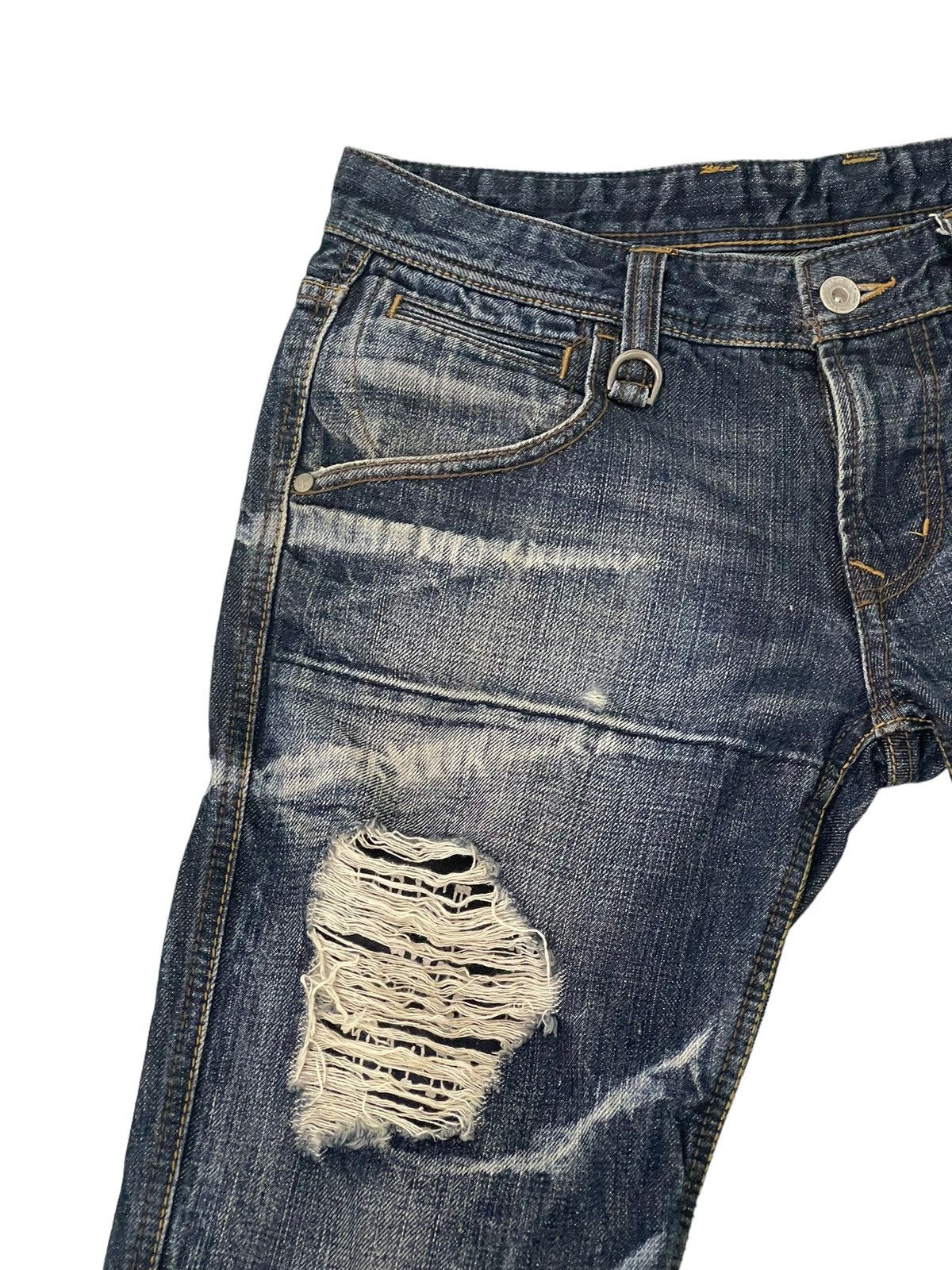 HIDEAWAYS Flare Jeans Hideaways Distress Slim Denim Low Rise 4🟦8 Size US 29 - 8 Thumbnail