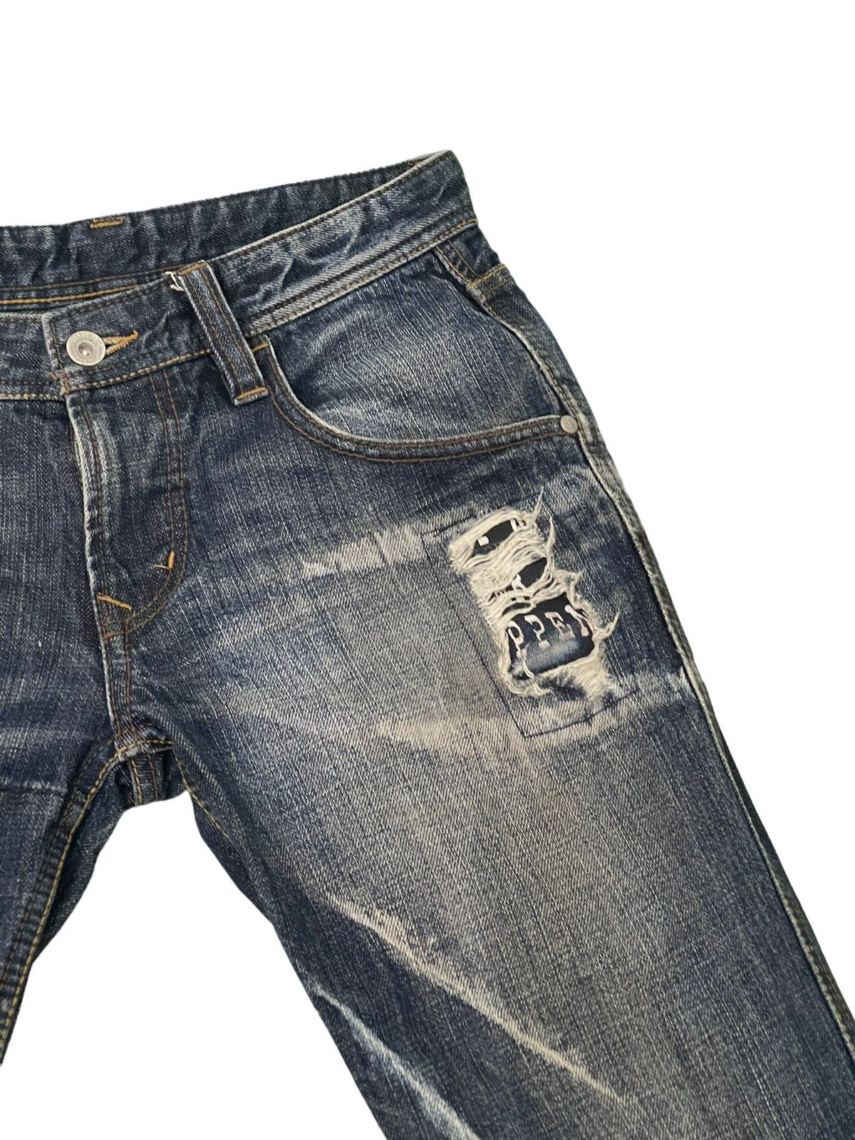 HIDEAWAYS Flare Jeans Hideaways Distress Slim Denim Low Rise 4🟦8 Size US 29 - 9 Thumbnail