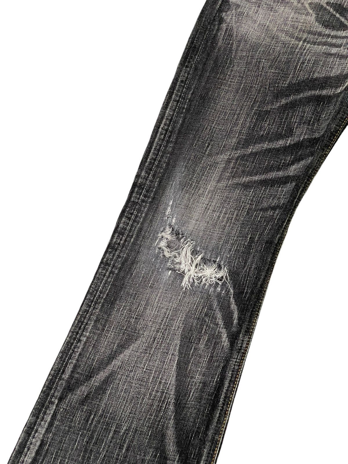 Edwin Flare Jeans Edwin Japan Distress Low Rise Acid Wash 5🟦7 Size US 30 / EU 46 - 6 Thumbnail