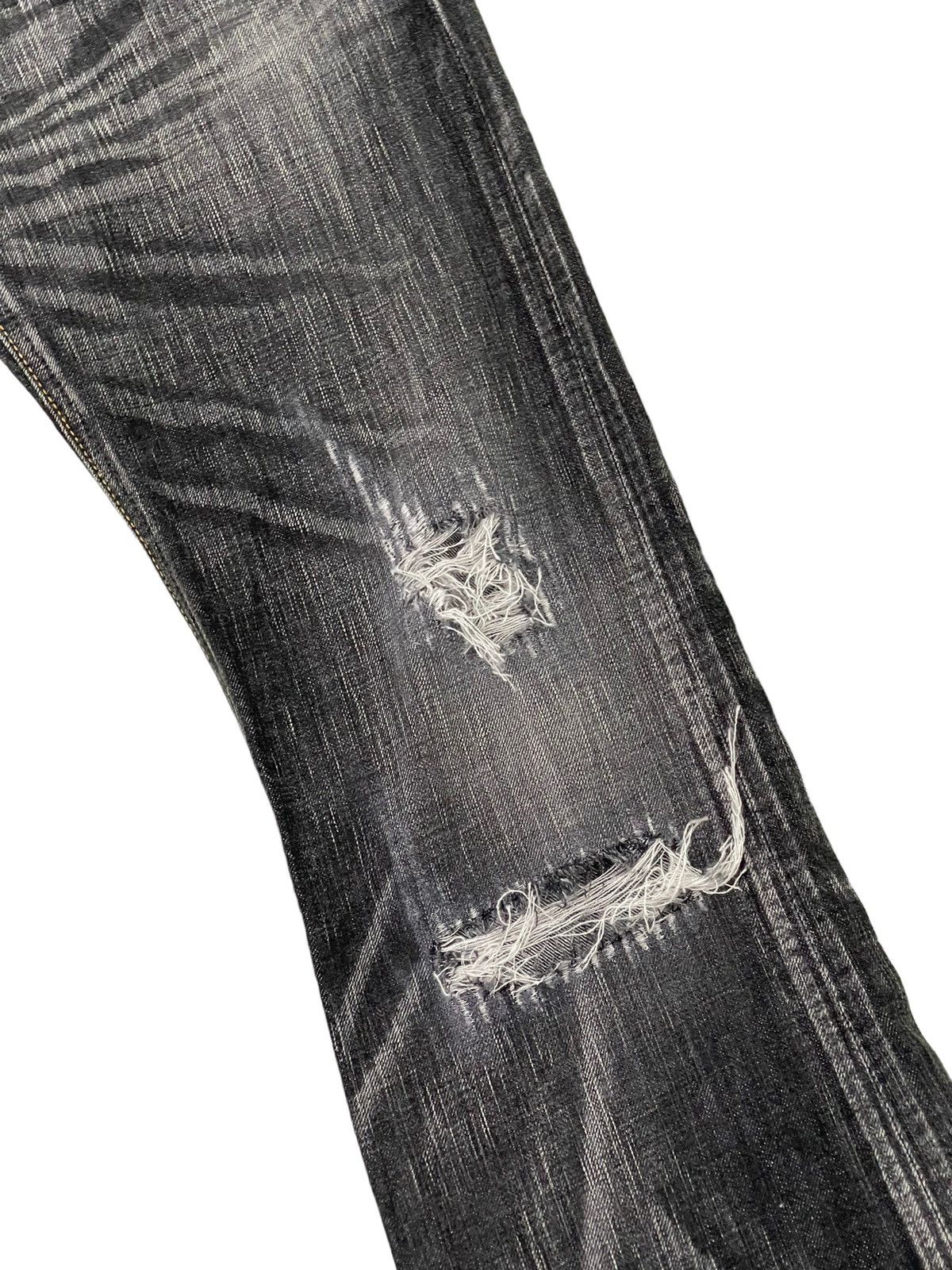 Edwin Flare Jeans Edwin Japan Distress Low Rise Acid Wash 5🟦7 Size US 30 / EU 46 - 7 Thumbnail