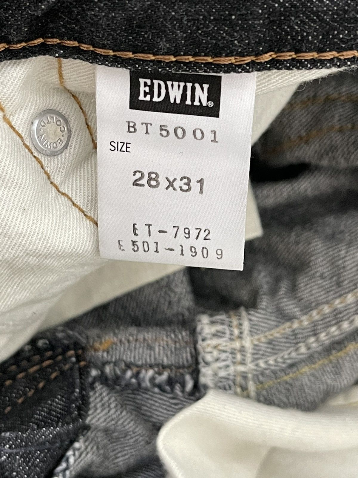 Edwin Flare Jeans Edwin Japan Distress Low Rise Acid Wash 5🟦7 Size US 30 / EU 46 - 22 Thumbnail
