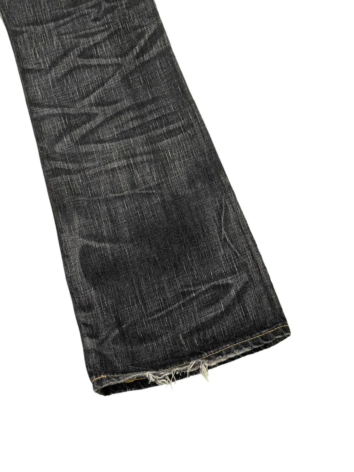 Edwin Flare Jeans Edwin Japan Distress Low Rise Acid Wash 5🟦7 Size US 30 / EU 46 - 15 Thumbnail