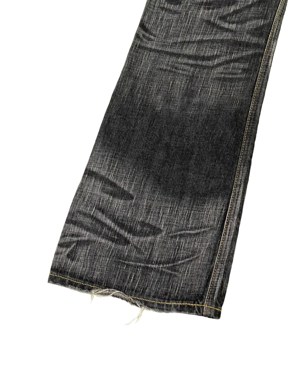 Edwin Flare Jeans Edwin Japan Distress Low Rise Acid Wash 5🟦7 Size US 30 / EU 46 - 16 Thumbnail