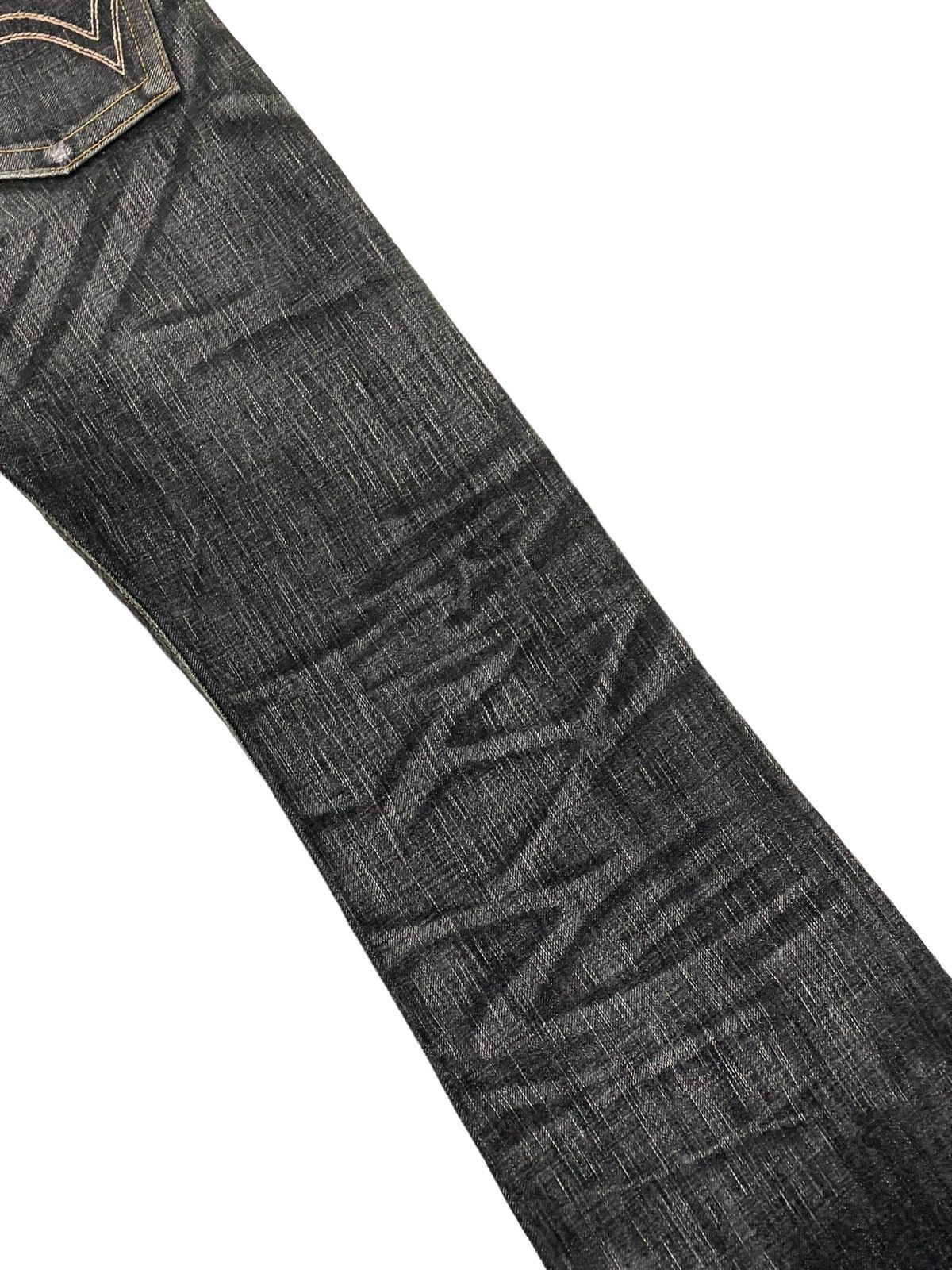 Edwin Flare Jeans Edwin Japan Distress Low Rise Acid Wash 5🟦7 Size US 30 / EU 46 - 18 Thumbnail