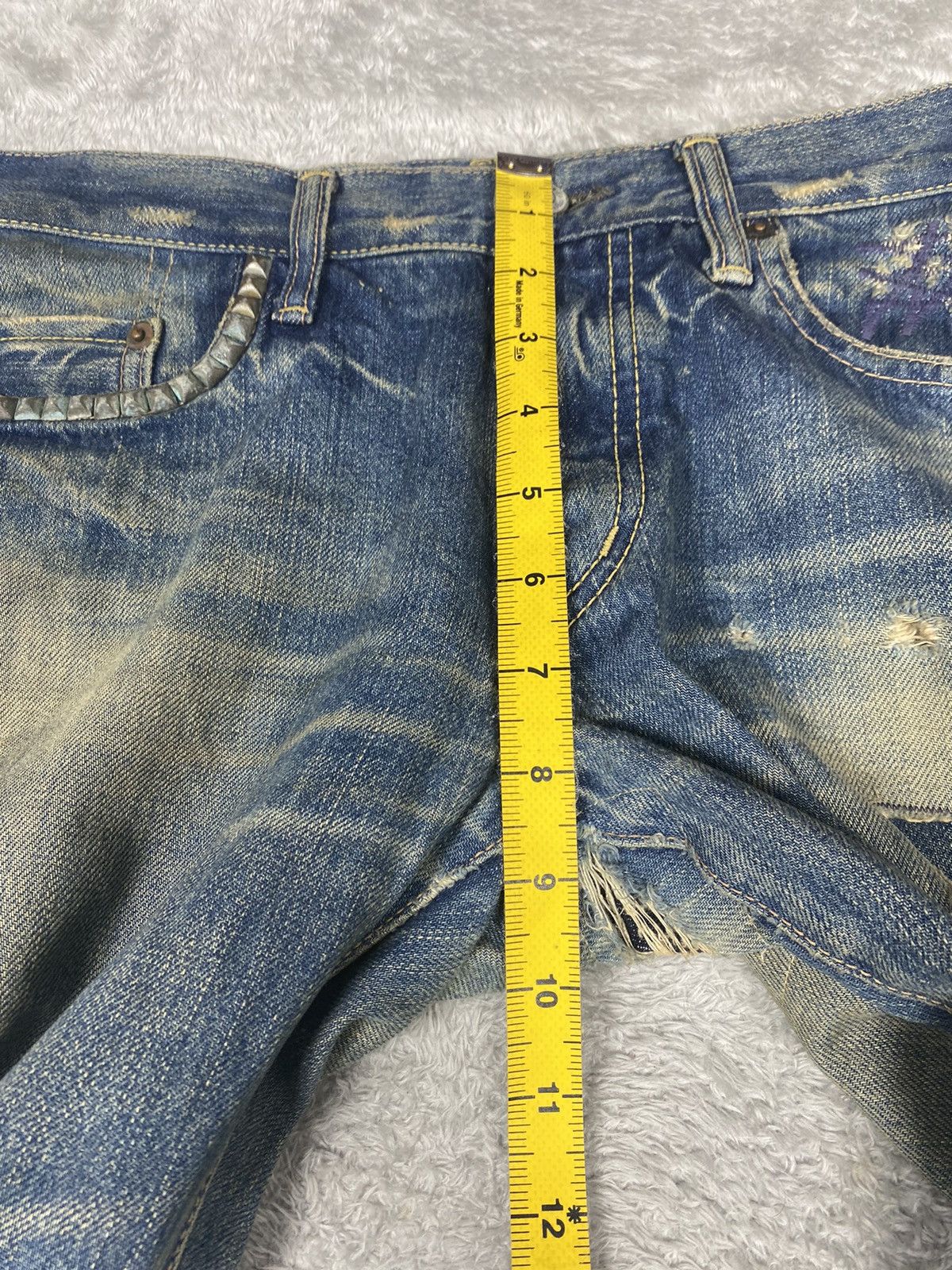 Hysteric Glamour Hysteric Glamour Distressed Patchwork Denim. S0303 Size US 31 - 18 Thumbnail