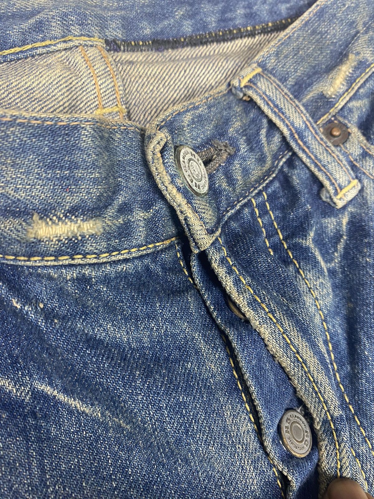 Hysteric Glamour Hysteric Glamour Distressed Patchwork Denim. S0303 Size US 31 - 9 Thumbnail