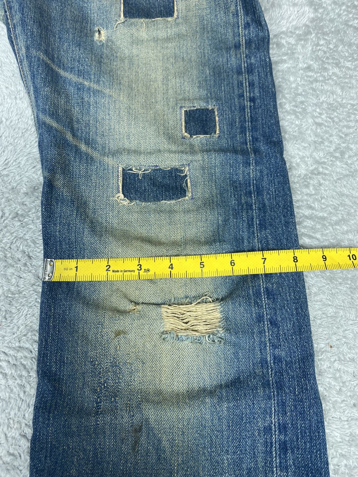 Hysteric Glamour Hysteric Glamour Distressed Patchwork Denim. S0303 Size US 31 - 20 Thumbnail