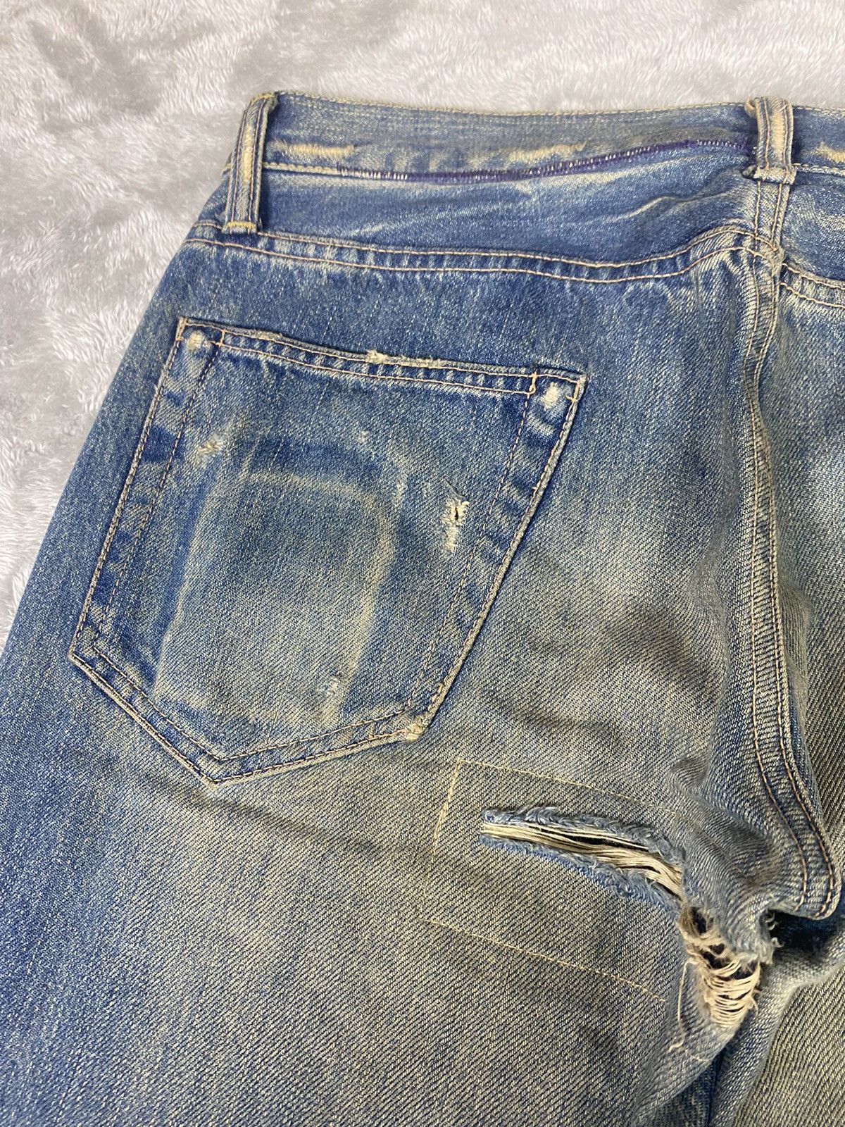 Hysteric Glamour Hysteric Glamour Distressed Patchwork Denim. S0303 Size US 31 - 15 Thumbnail