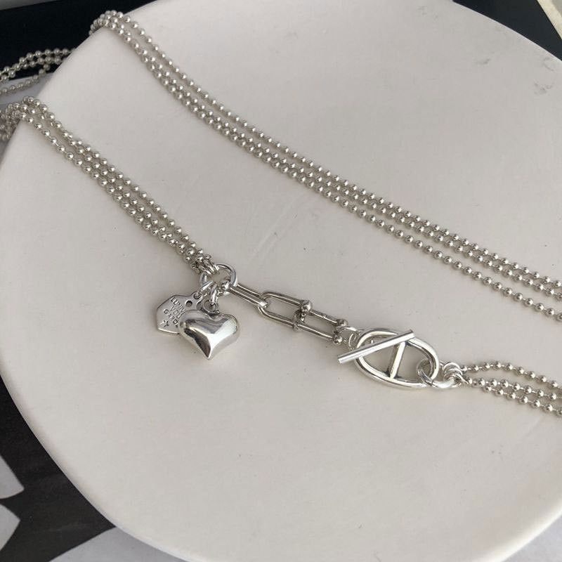 Jewelry Multi layer Chain Love Necklace Size ONE SIZE - 3 Thumbnail
