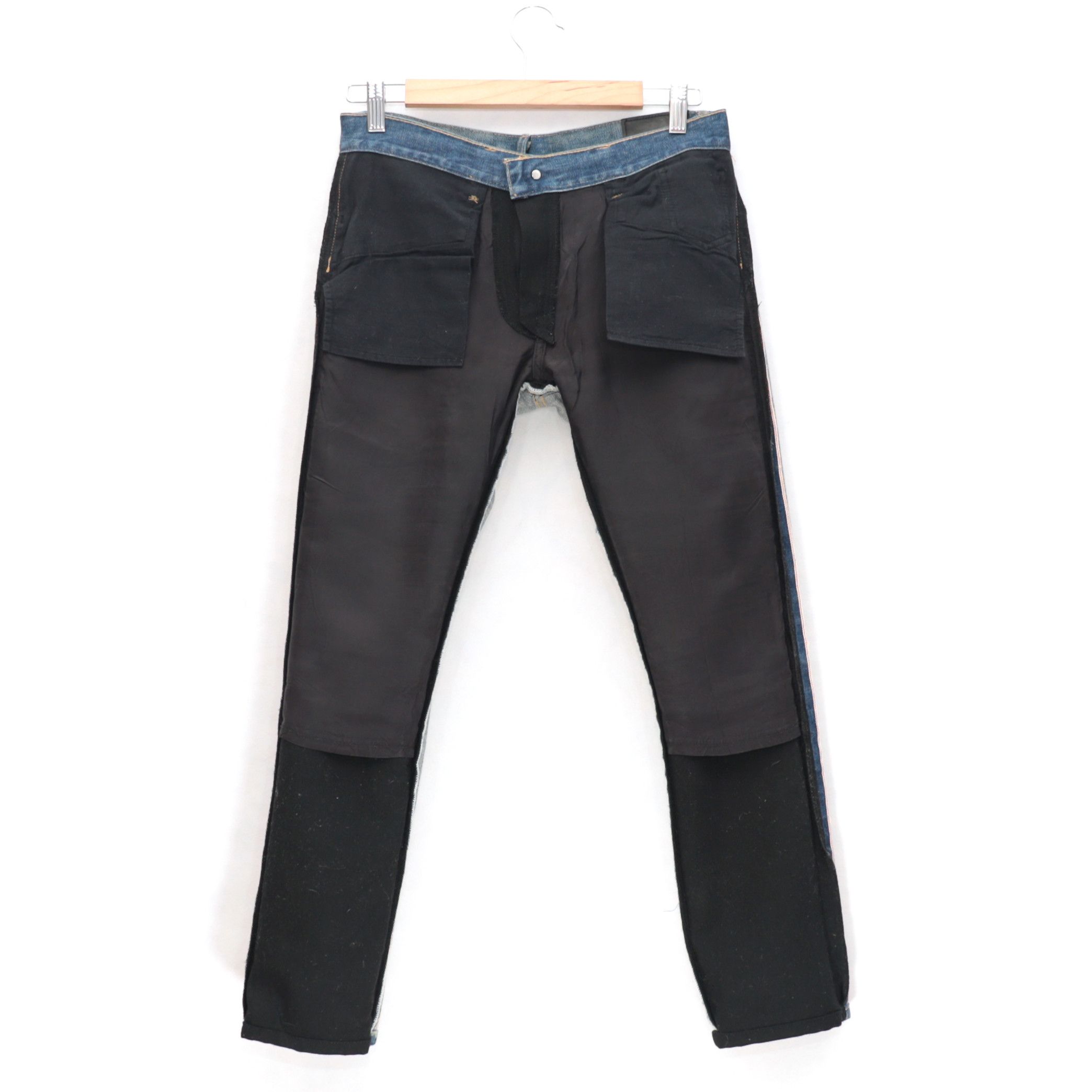 Comme des Garcons Junya Watanabe Comme Des Garcon Denim Floral Black Blue Side Size 32" / US 10 / IT 46 - 3 Thumbnail