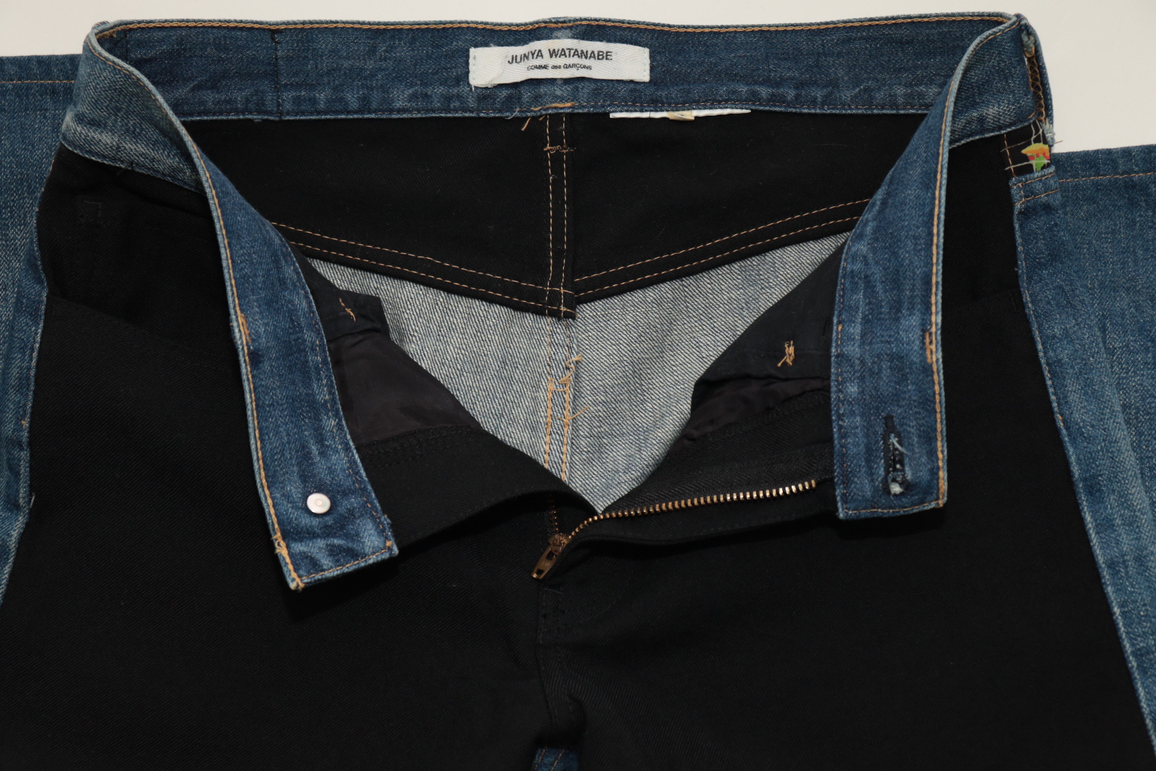 Comme des Garcons Junya Watanabe Comme Des Garcon Denim Floral Black Blue Side Size 32" / US 10 / IT 46 - 6 Thumbnail