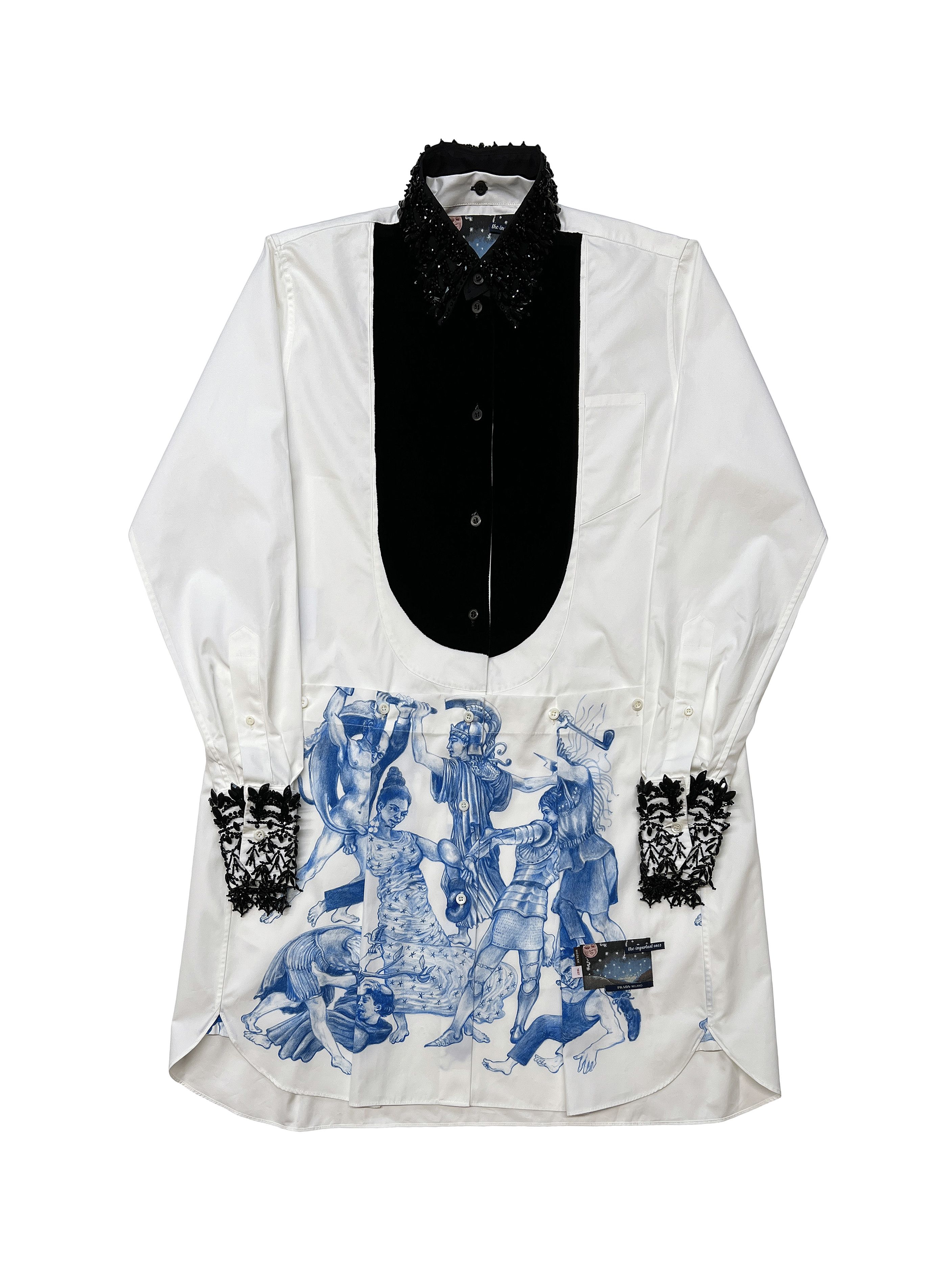 Prada Christophe Chemin Bowling Shirt