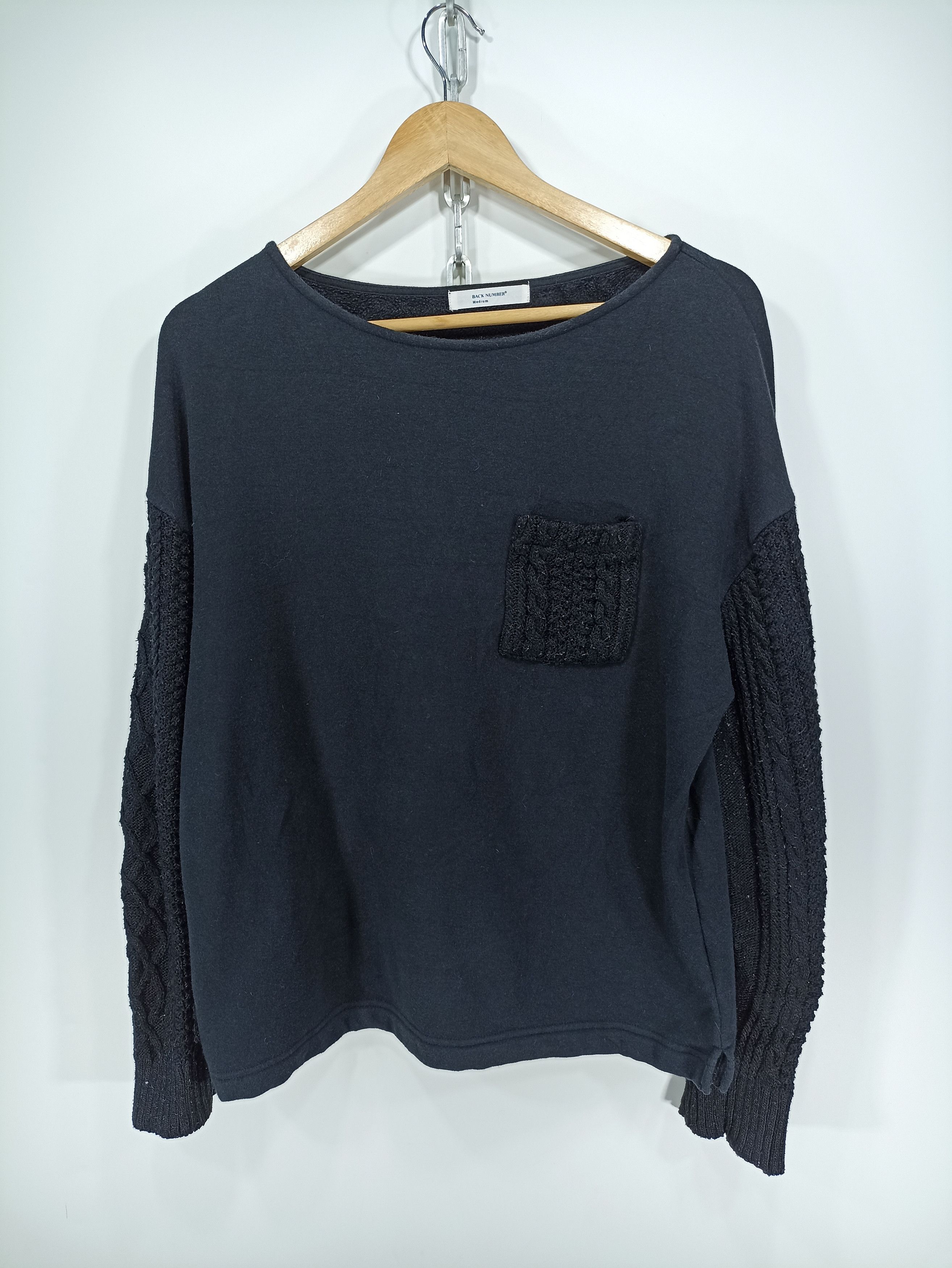 Japanese Brand × Vintage Back number Sleeve Knit Size US M / EU 48-50 / 2 - 1 Thumbnail