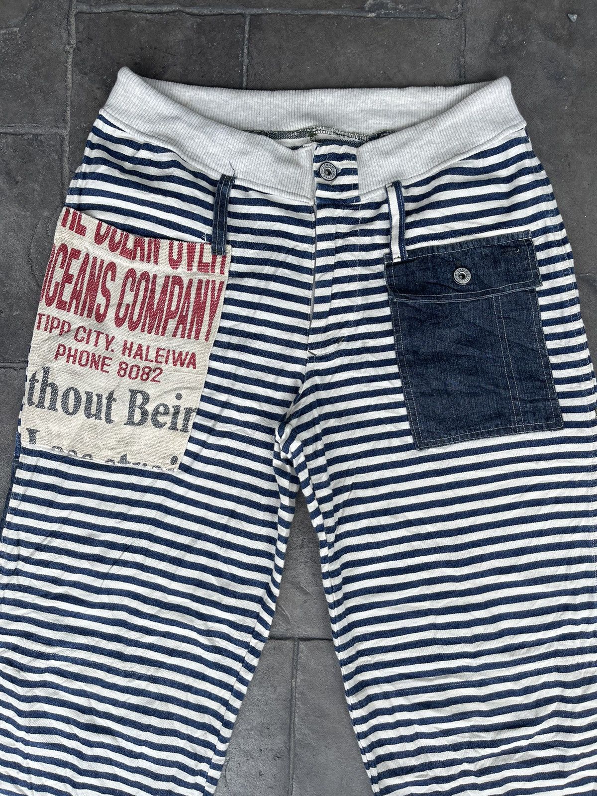 Japanese Brand JAPAN MADE Old Betty’s Striped 100% Linen Pant Size US 30 / EU 46 - 2 Thumbnail