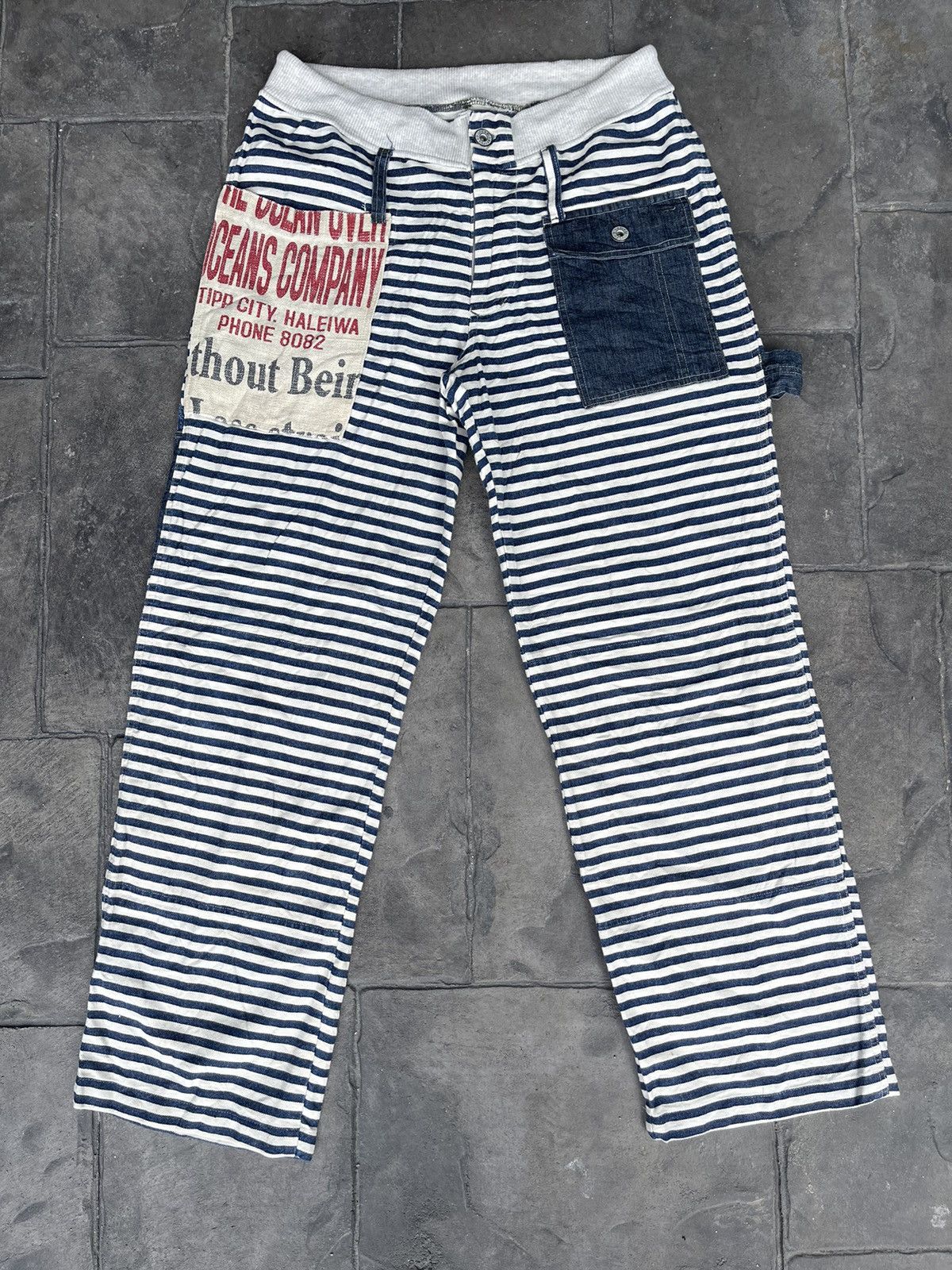 Japanese Brand JAPAN MADE Old Betty’s Striped 100% Linen Pant Size US 30 / EU 46 - 1 Thumbnail