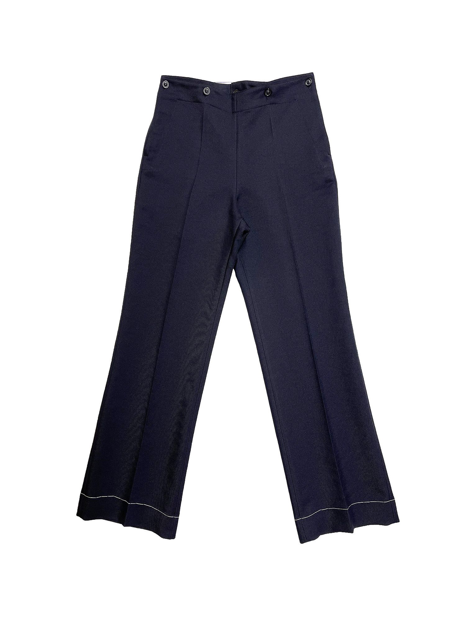 Maison Margiela New — SS20 Tailored Flap Front Trousers Size US 34 / EU 50 - 2 Thumbnail