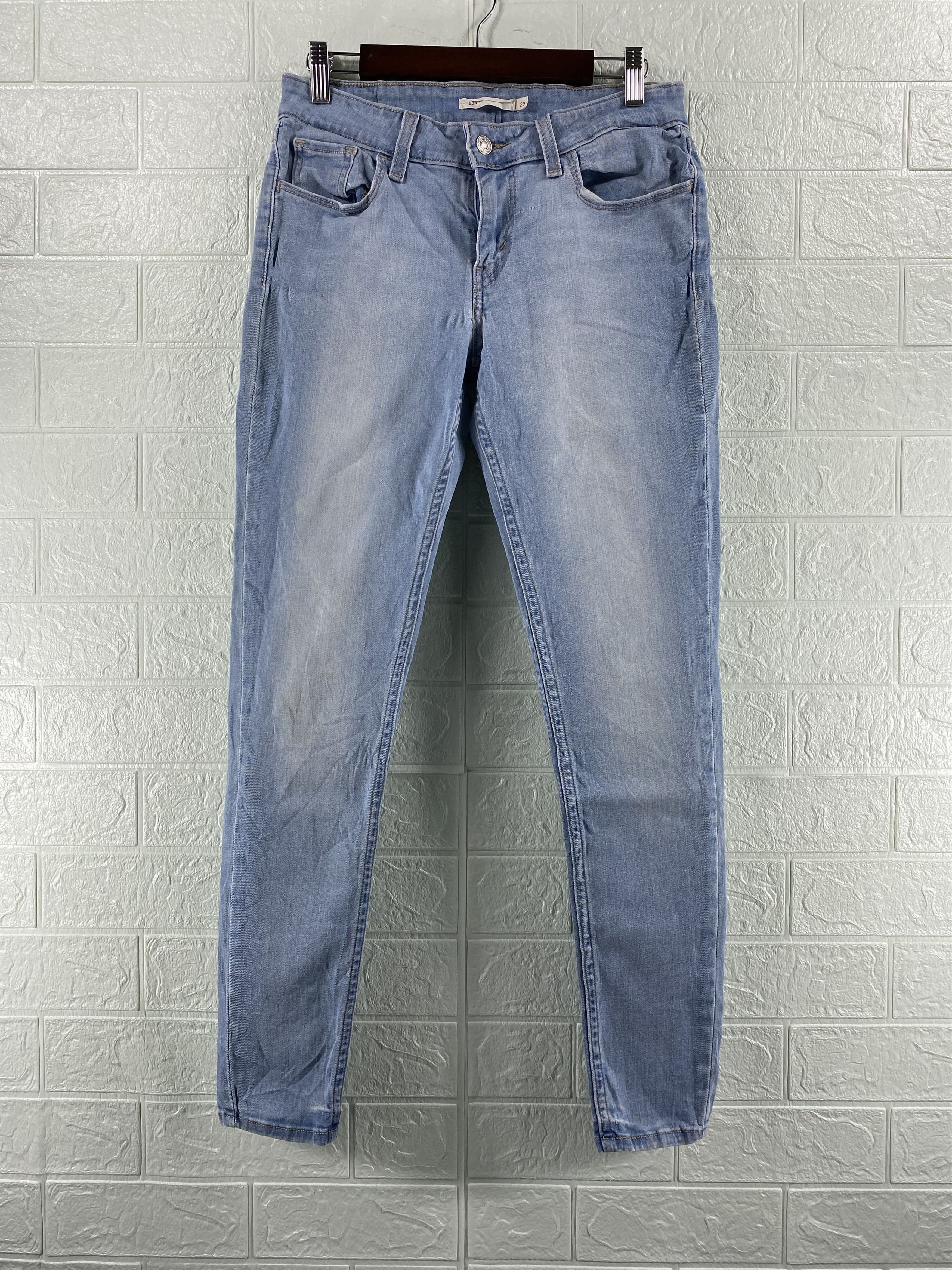 Vintage Levi`s Jeans 535 Super Skinny Blue Denim