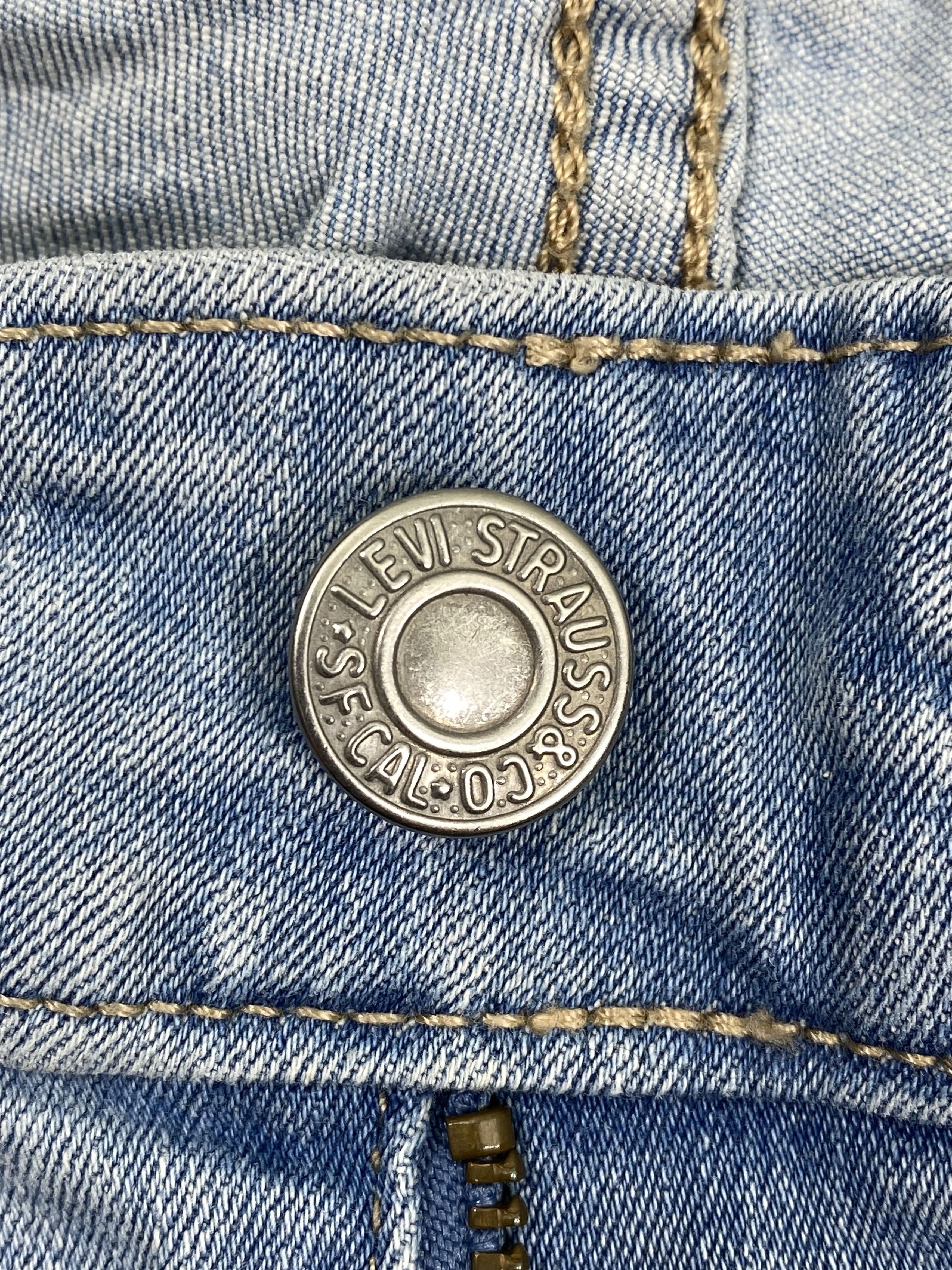 Vintage Levi`s Jeans 535 Super Skinny Blue Denim